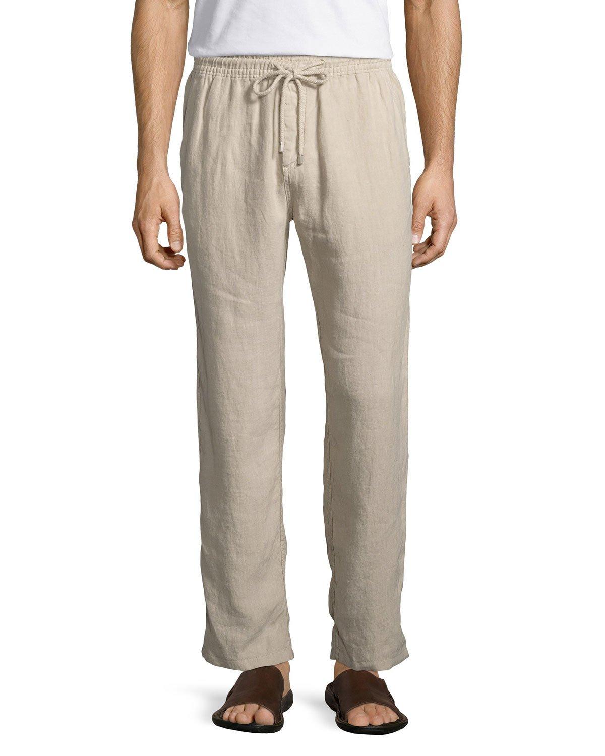 Vilebrequin Pacha Drawstring Linen Pants in Blue for Men | Lyst