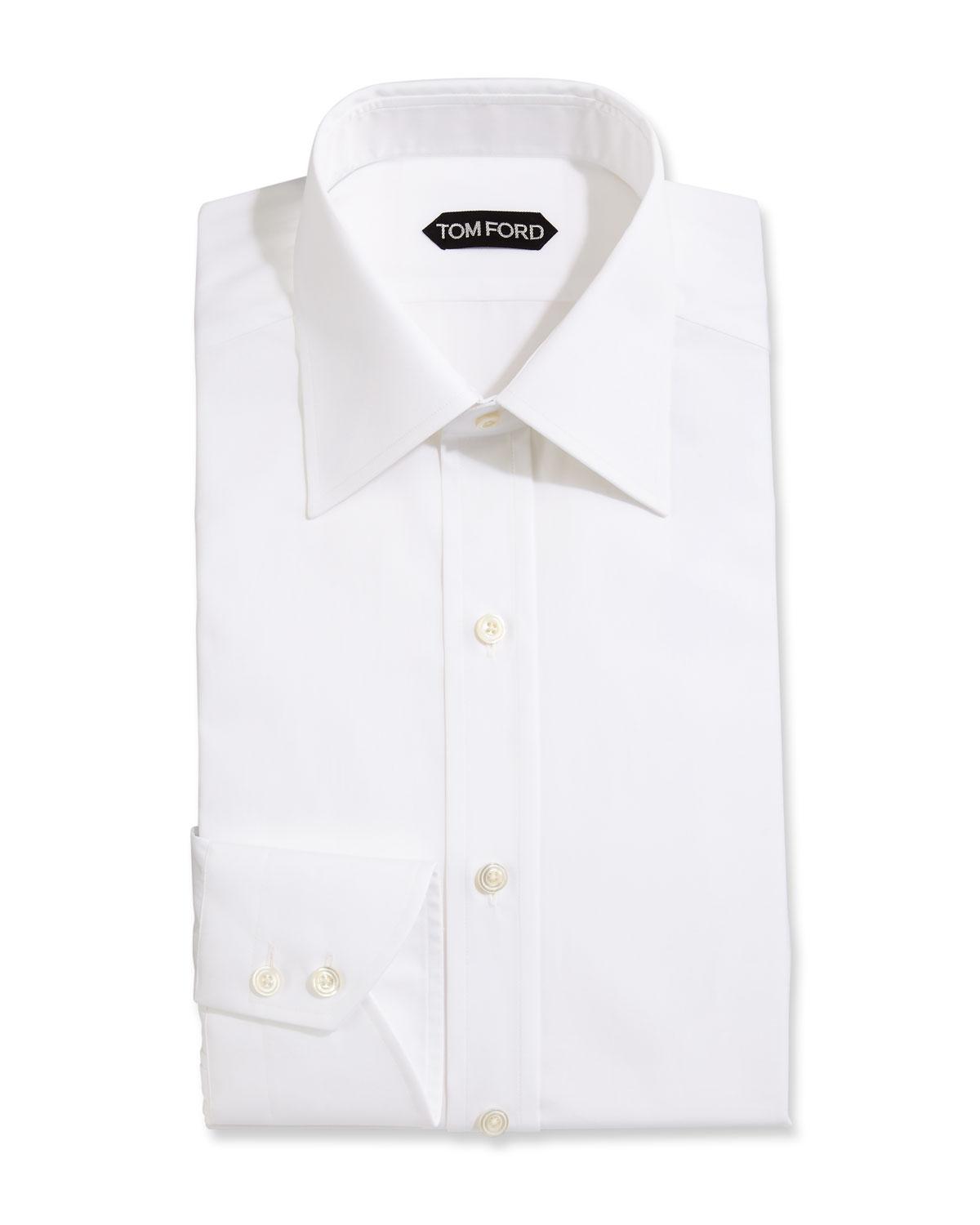 Lyst - Tom Ford Slim-fit Solid Dress Shirt White in White for Men