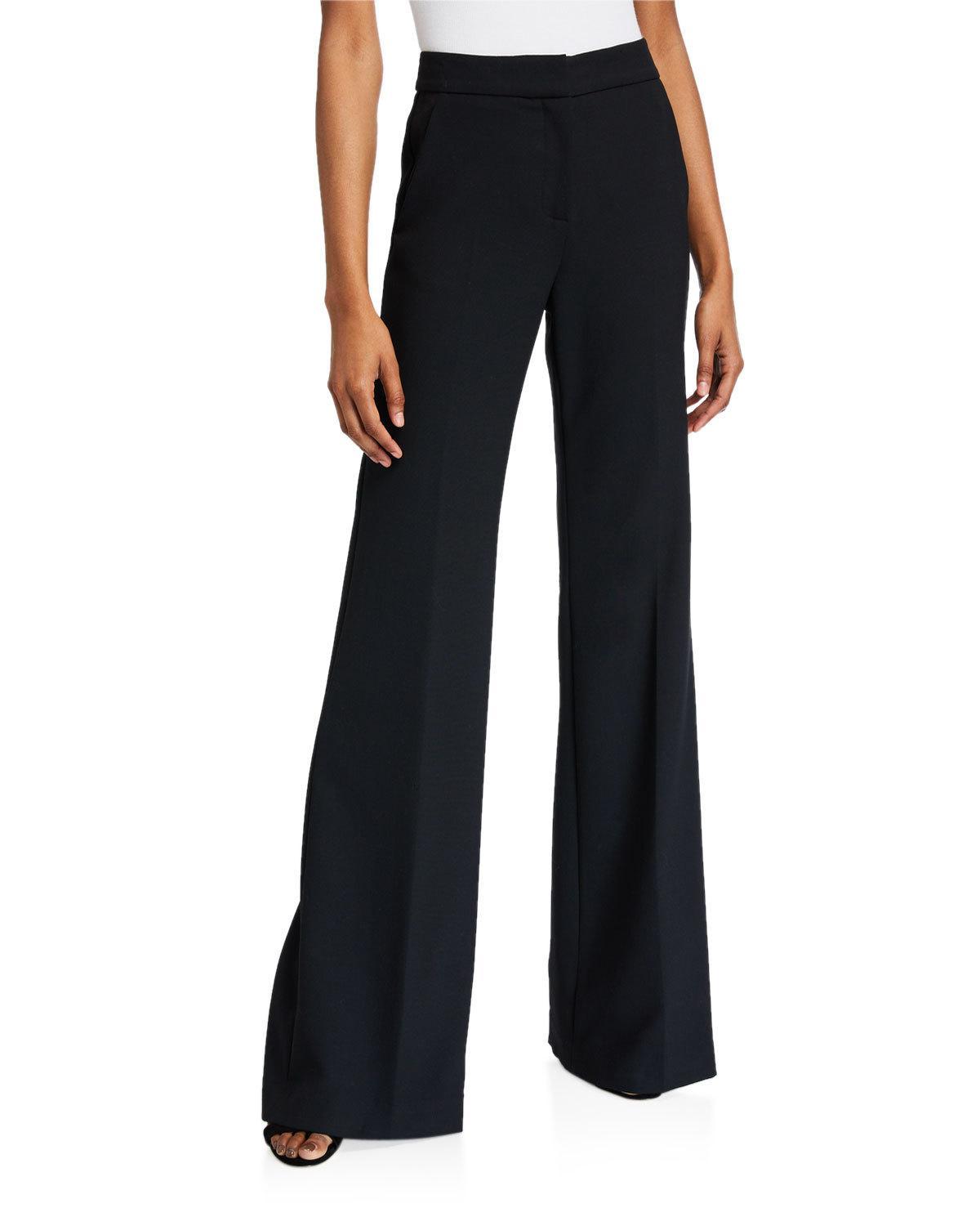 Veronica Beard Synthetic Tuli Wide-leg Pants - Extended Sizes in Black ...