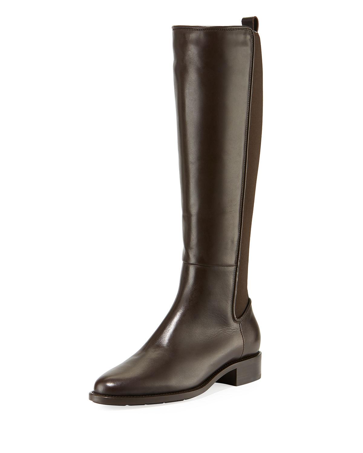Lyst - Aquatalia Nastia Tall Leather Riding Boots in Brown