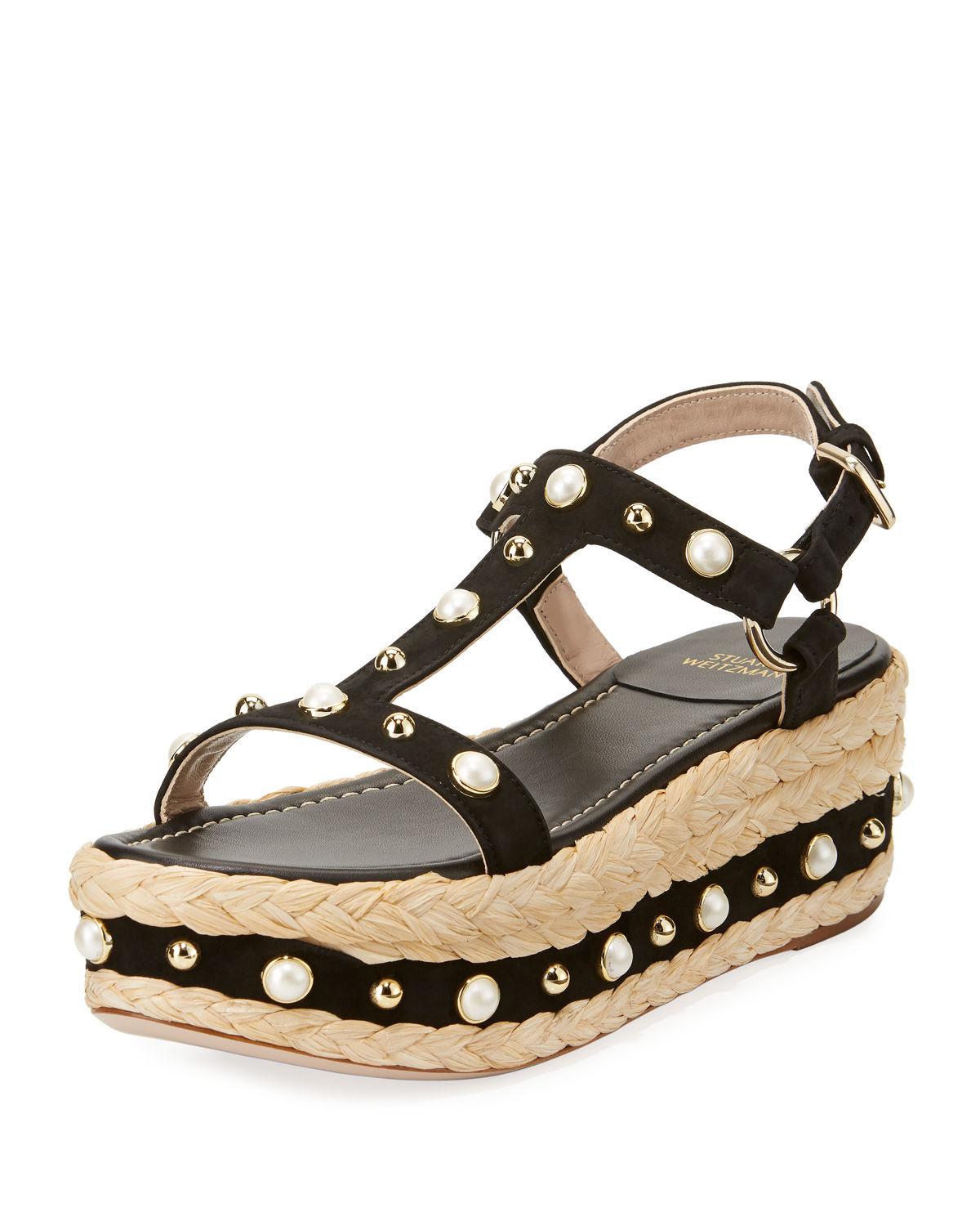 stuart weitzman embellished sandals