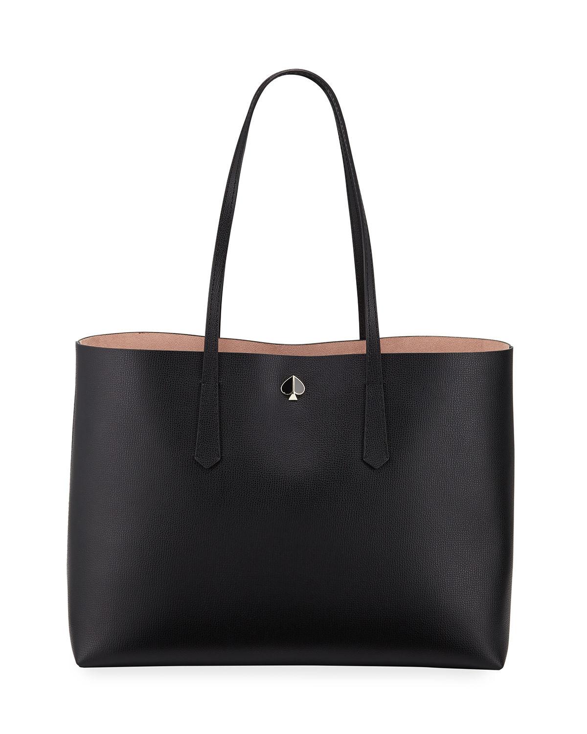 Kate Spade Molly Large Leather Tote in Bright Pink (Black) - Lyst