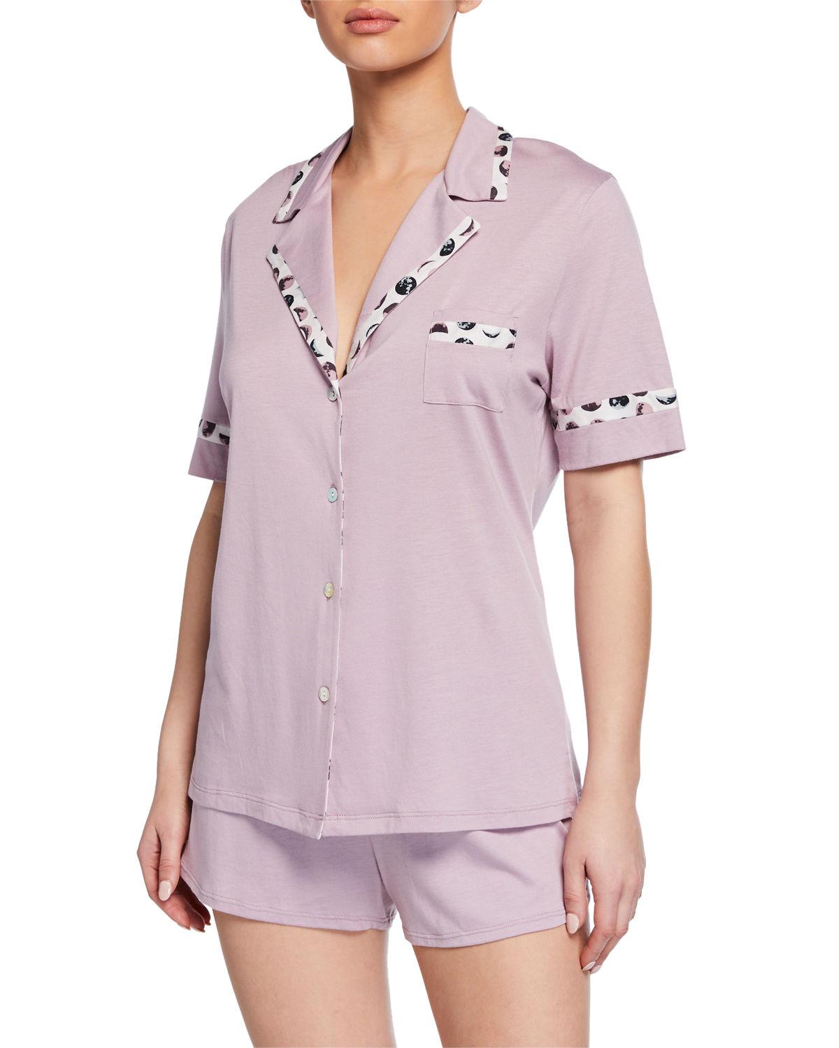 Cosabella Bella Solid Shortie Pajama Set in Pink - Lyst