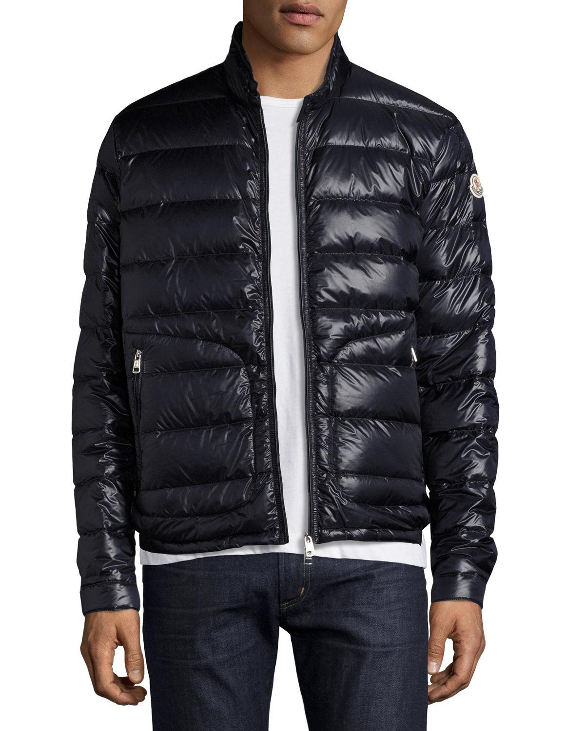 moncler black bomber jacket