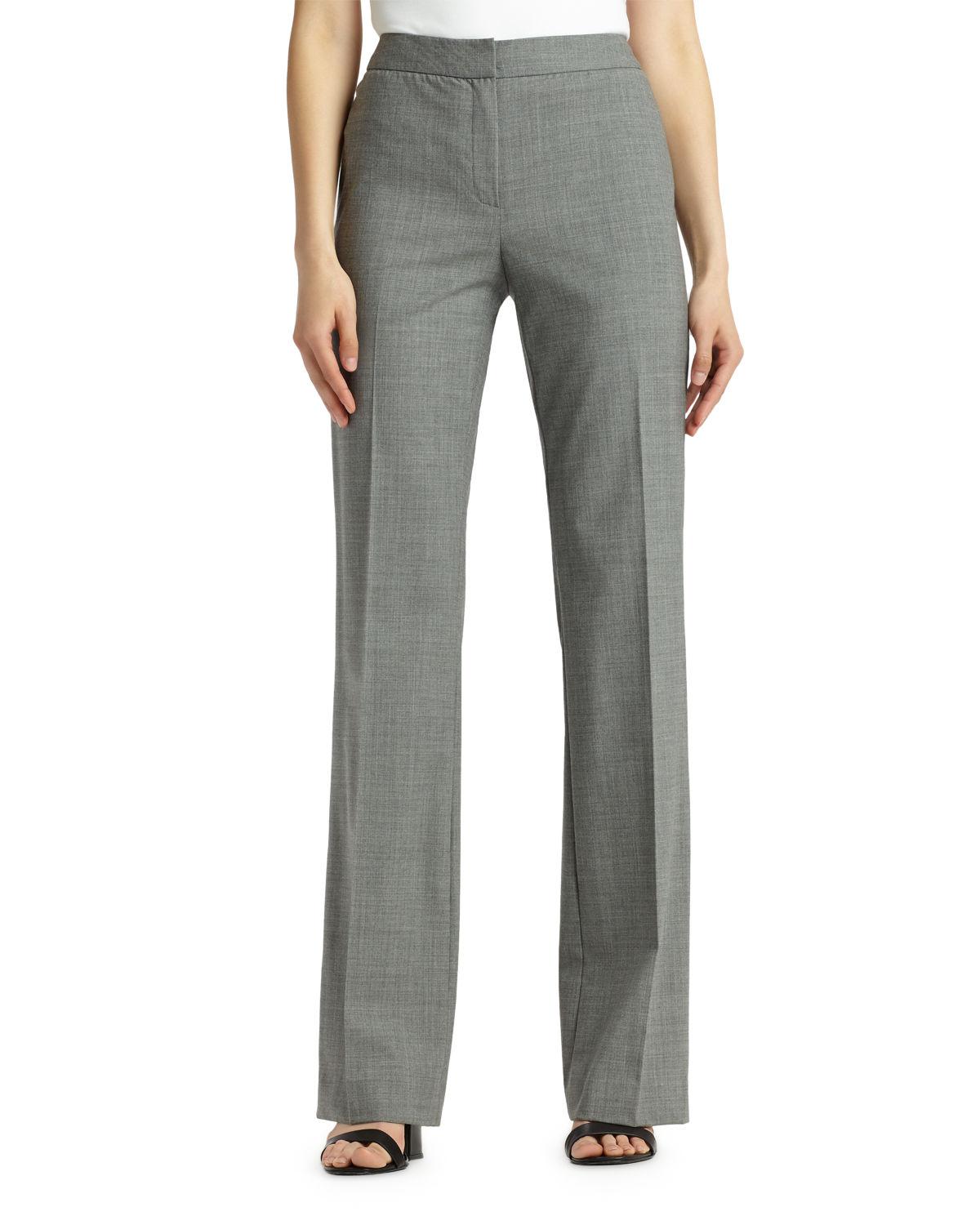Lyst - Lafayette 148 New York Menswear Stretch-wool Pants in Gray