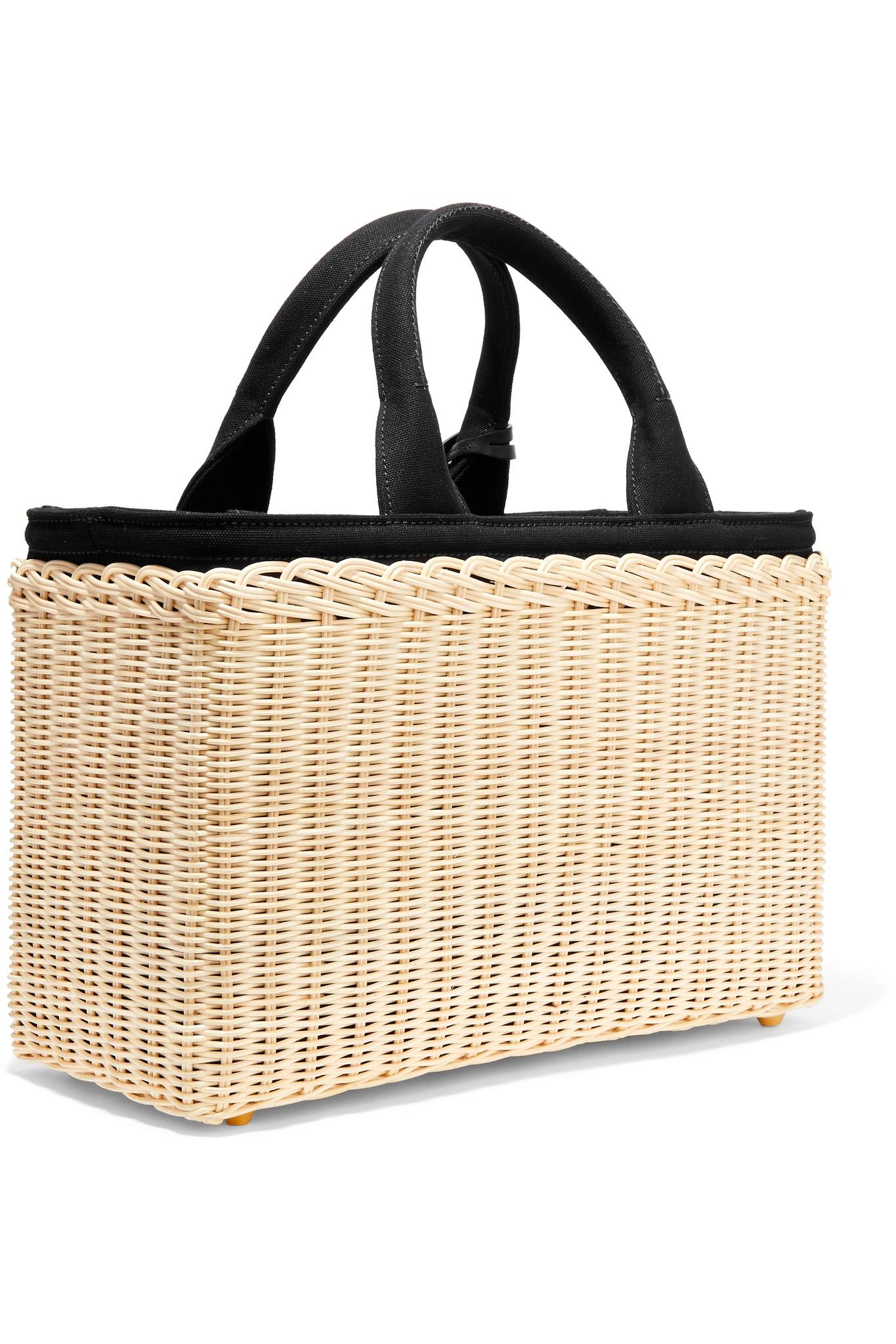 prada wicker tote