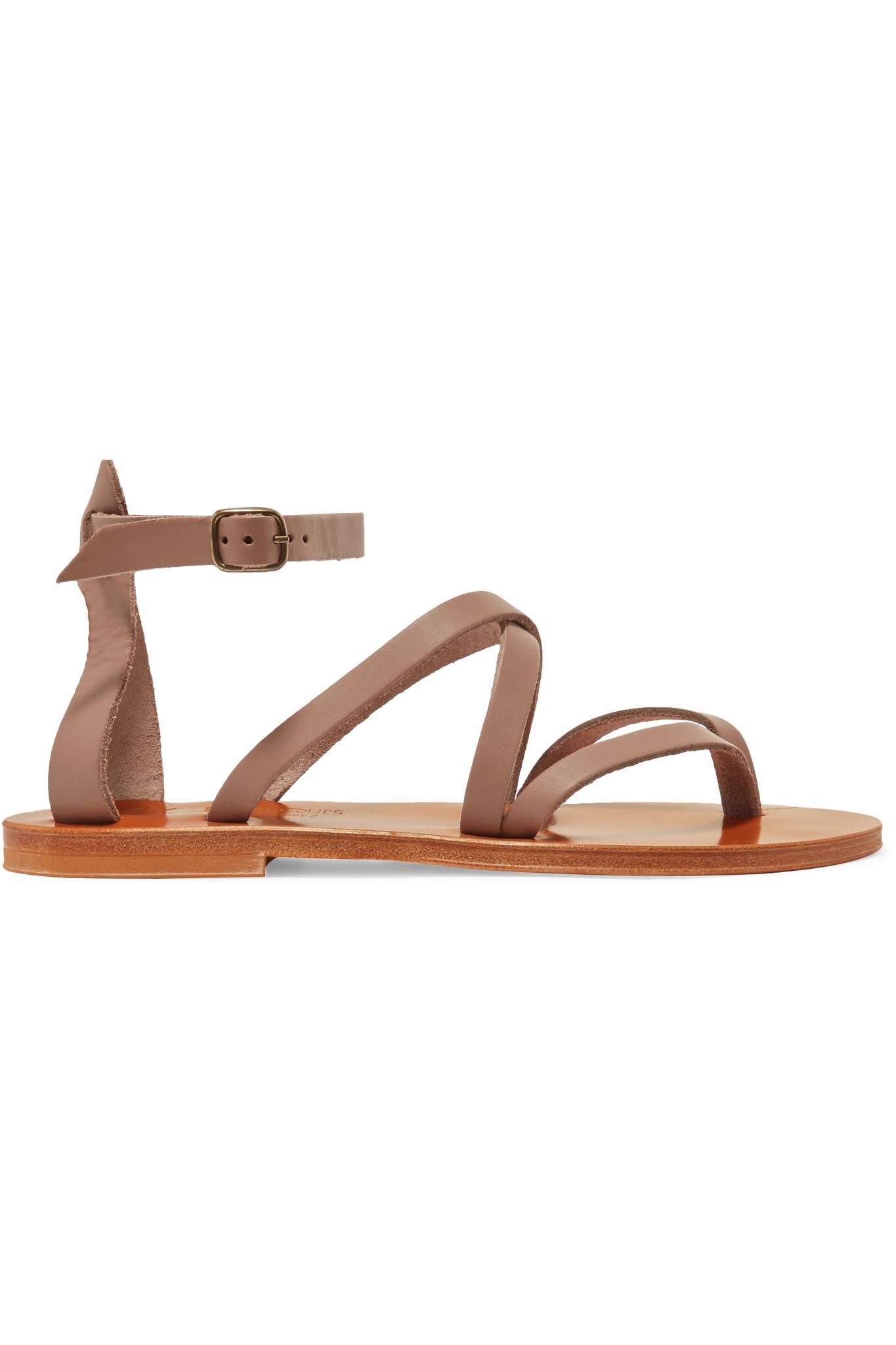 Jacques coloris en Cuir En Fusain Marron Sandales Lyst K WHnpCx