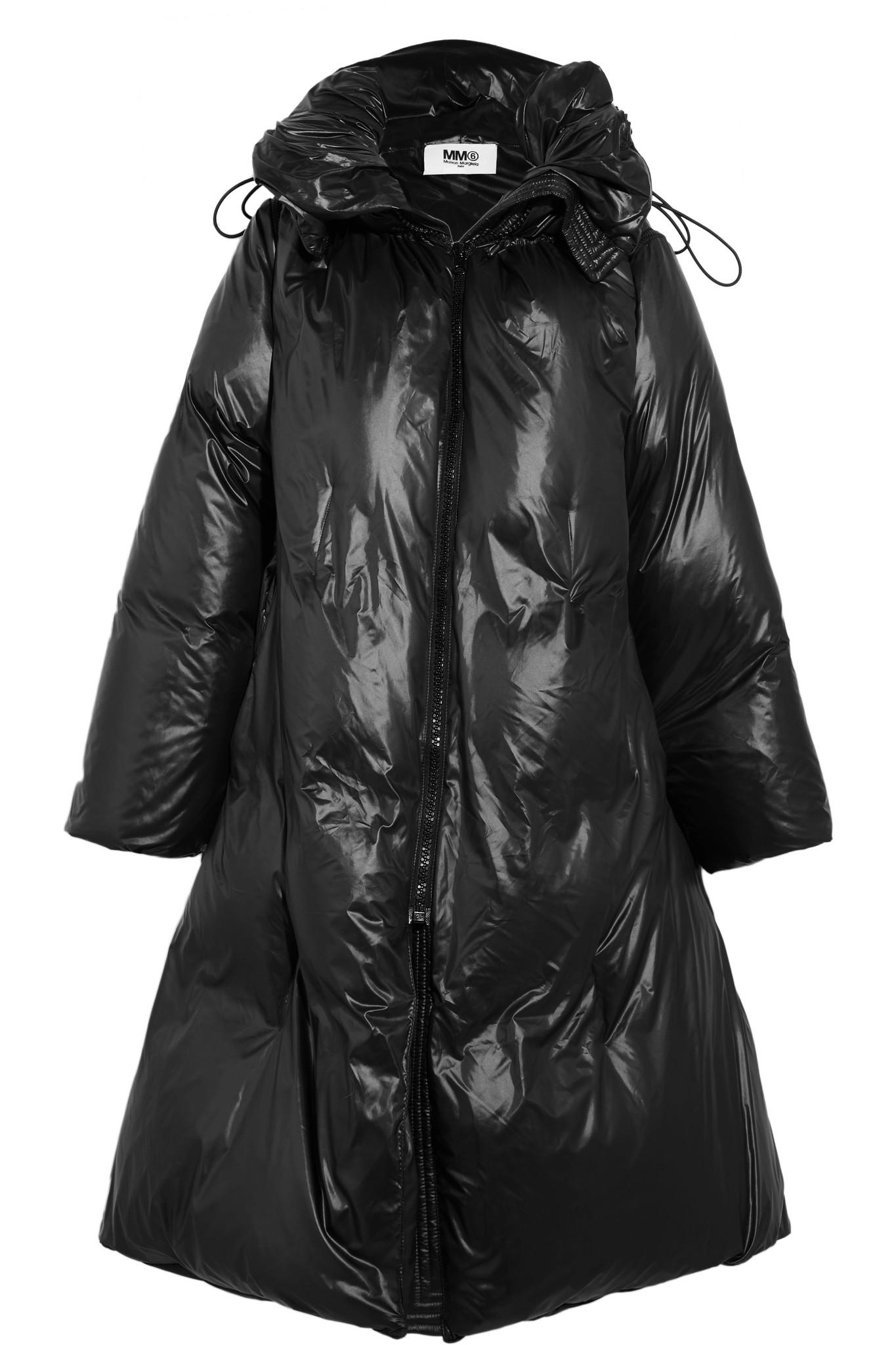 Lyst - Mm6 By Maison Martin Margiela Convertible Shell Down Coat in Black