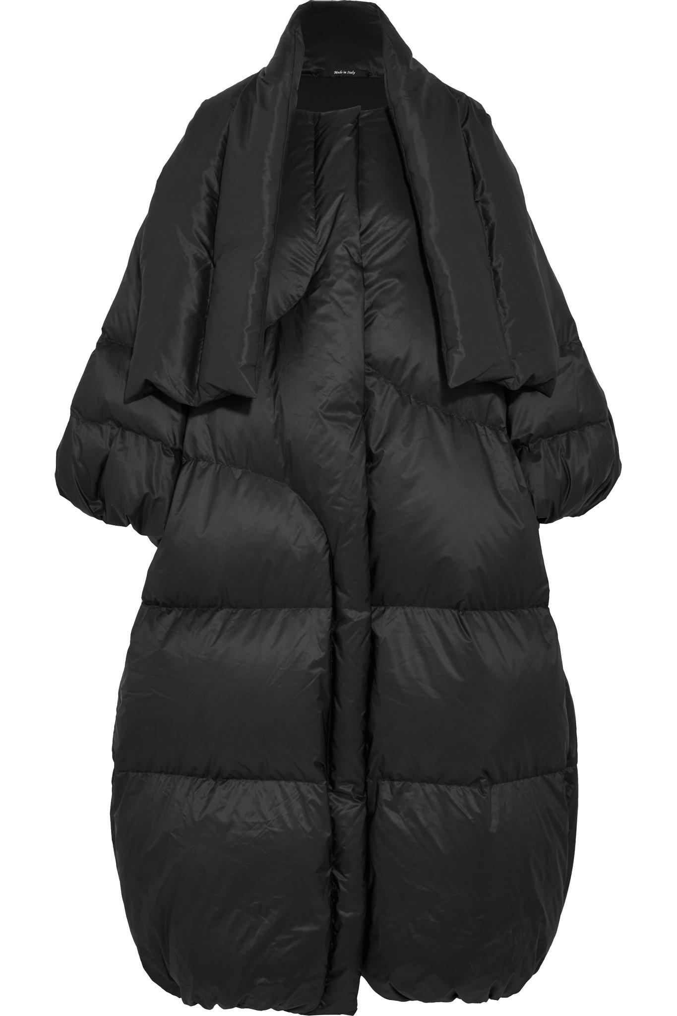 Lyst - Maison Margiela Oversized Quilted Shell Down Coat in Black