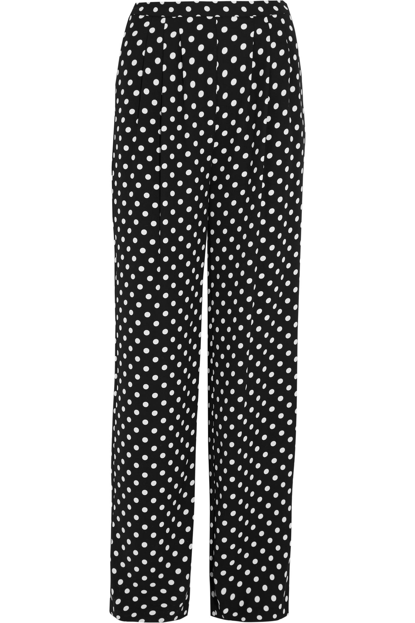 Try Neutrals After that choose colors of your pants: if you create office looks, pay your attention to classic color combinations with white or cream polka dots on dark shade backgrounds such as black, blue or brown; but if you wanna make funny summer casual outfits, pick .