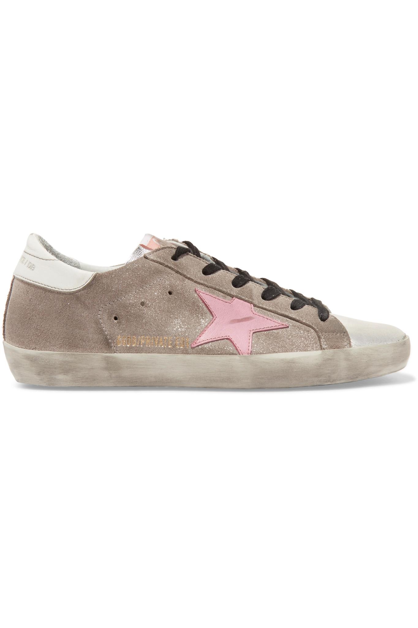 golden goose distressed sneakers