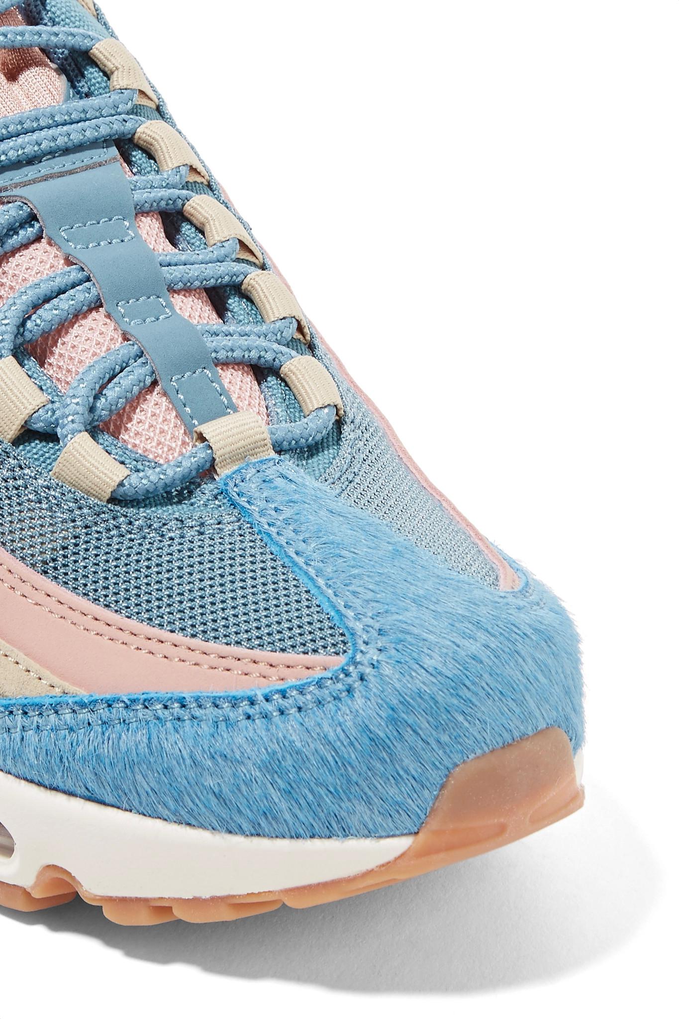 air max 95 calf hair suede and mesh sneakers air max 95 calf hair suede and mesh sneakers