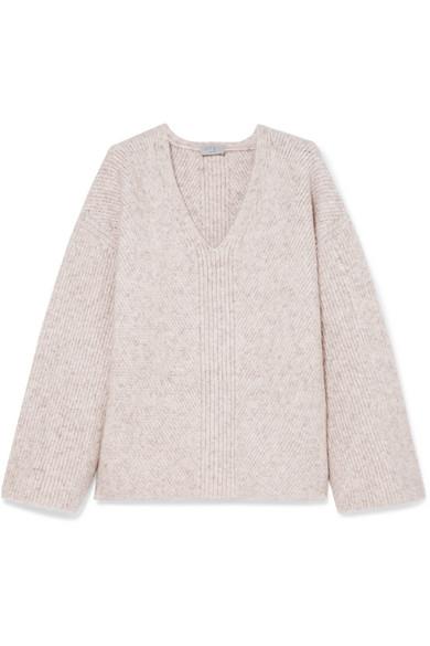 Jason Wu Olympia Ribbed Wool-blend Sweater in White - Lyst