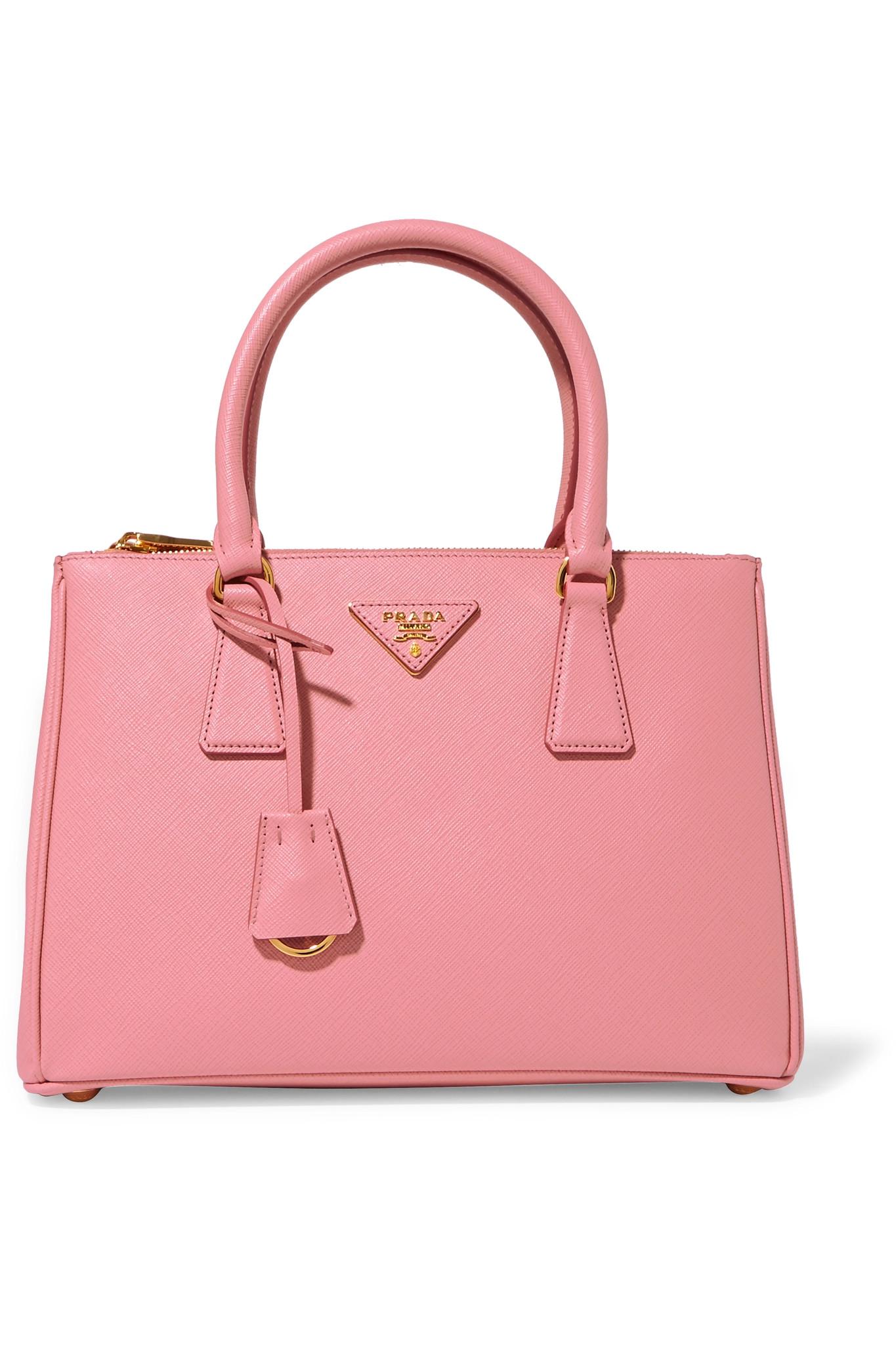 Lyst - Prada Galleria Medium Textured-Leather Tote in Pink