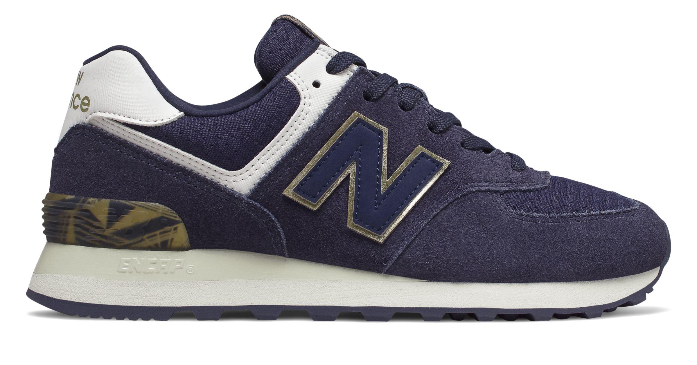 New Balance Rubber 574 Geo Metallic in Blue - Lyst