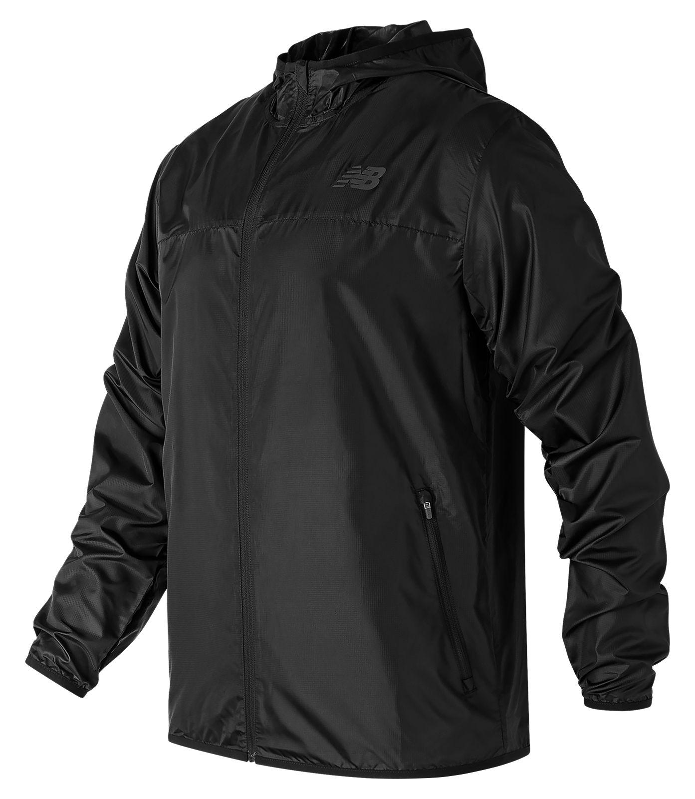 Lyst - New Balance Windcheater Jacket in Black for Men