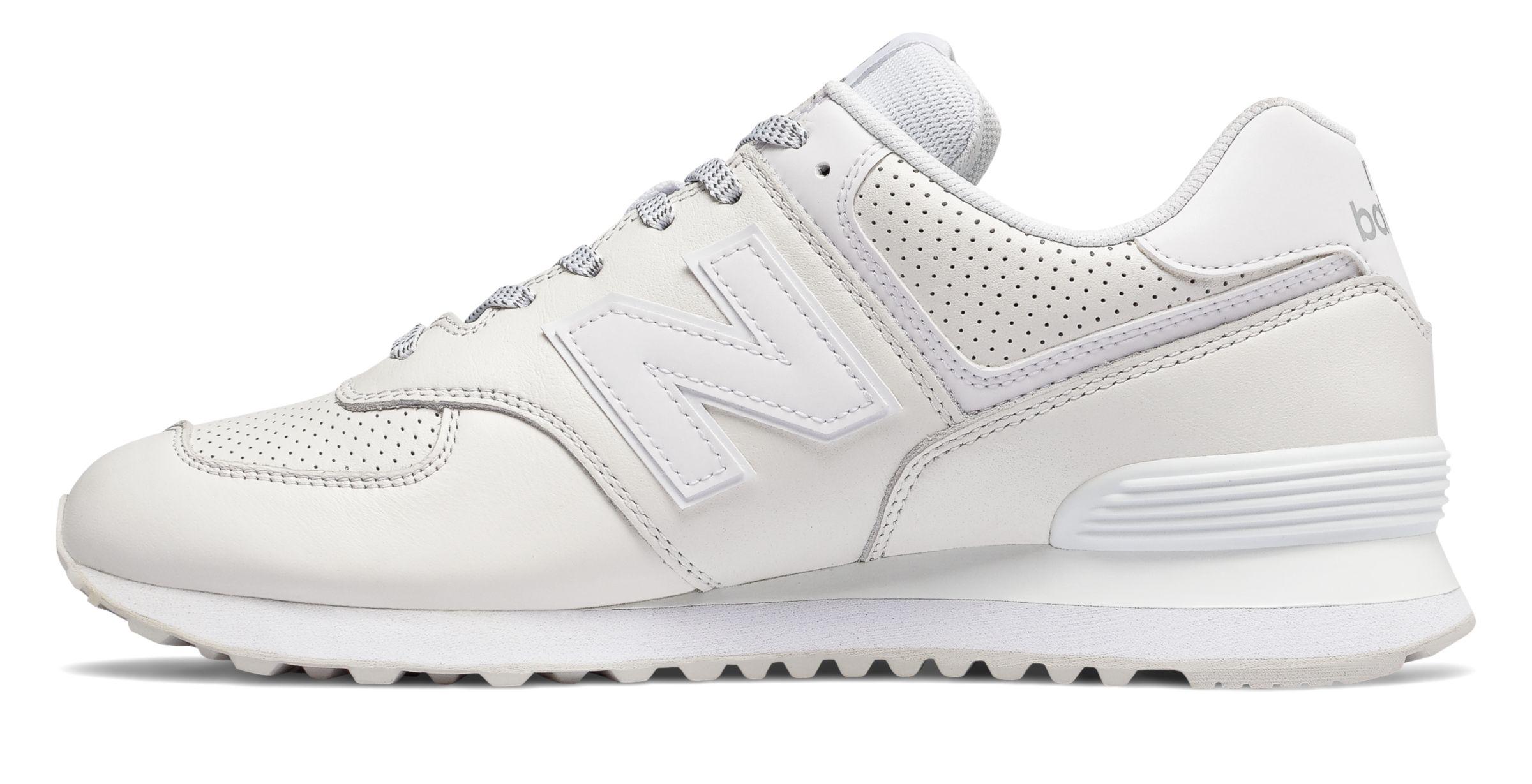 Lyst - New Balance 574 Luxe Leather in White for Men