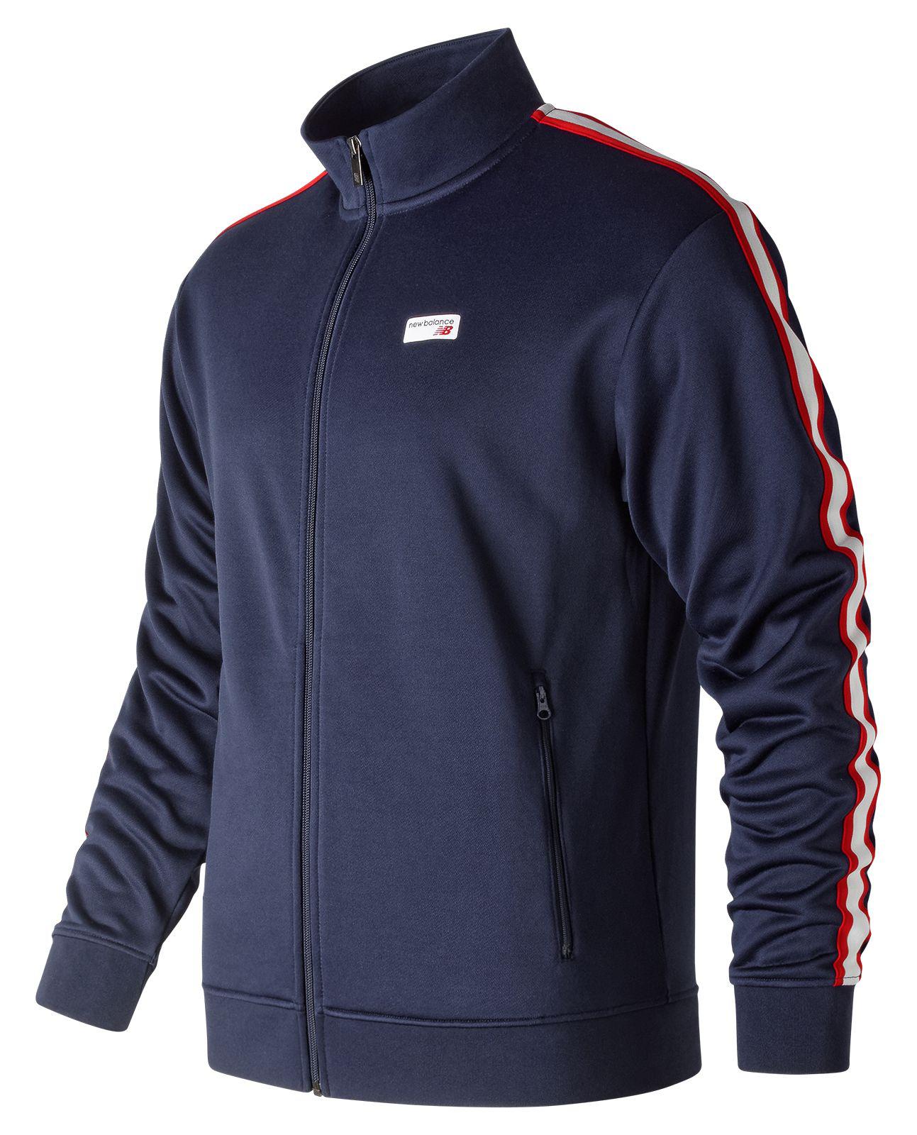 New Balance Cotton Nb Athletics Track Jacket in Blue for Men - Lyst