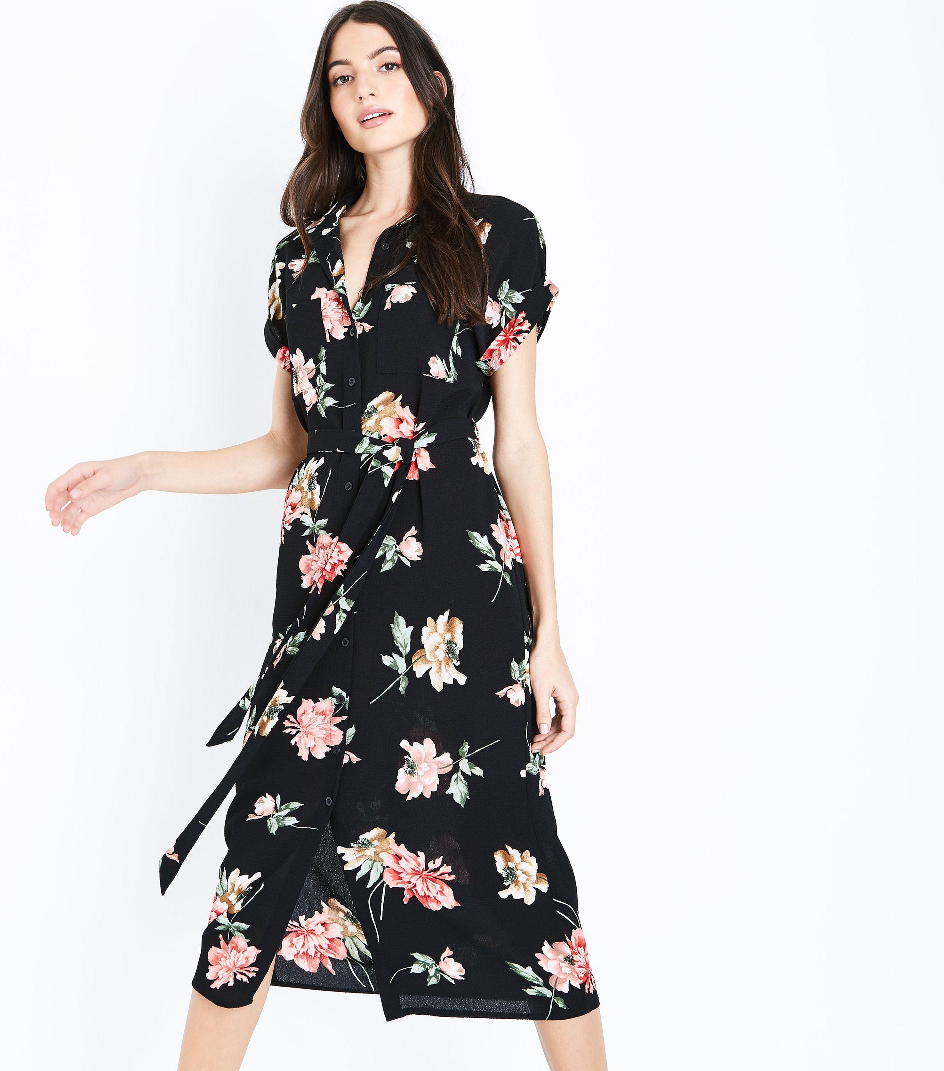 New Look Floral Midi Dress Best Sale ...