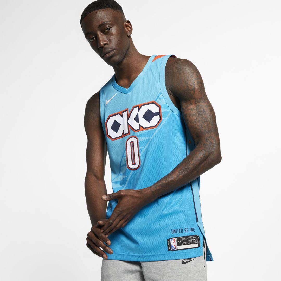 Nike Russell Westbrook City Edition Authentic (oklahoma ...