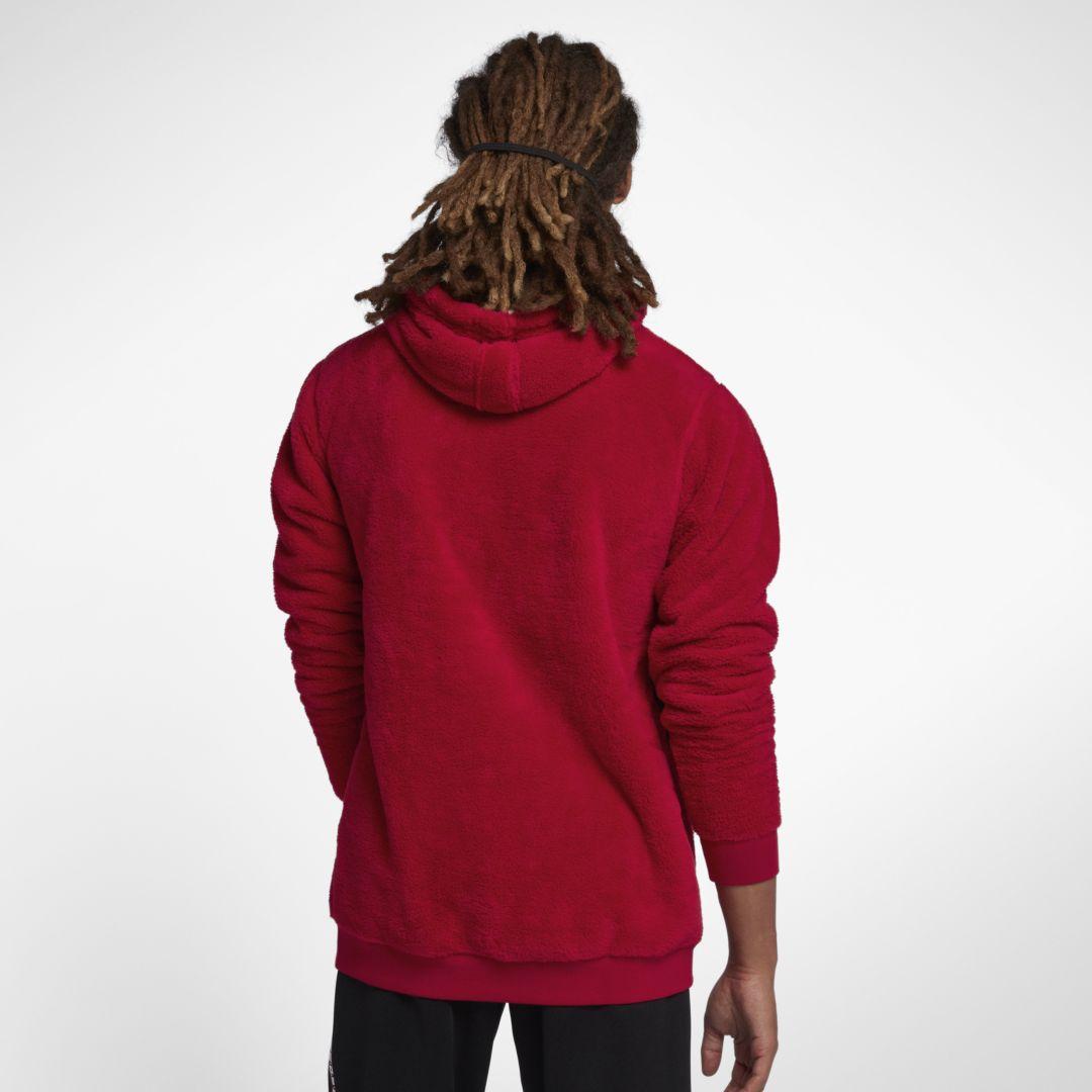 nike flight hoodie red