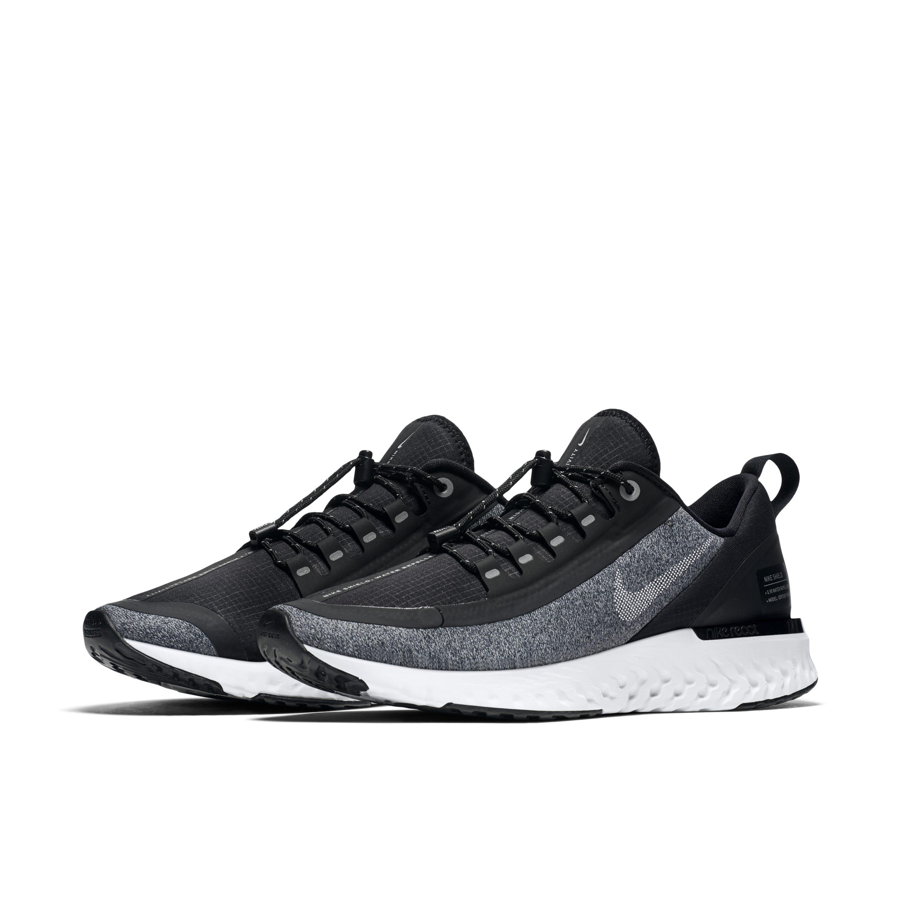 Nike Odyssey React Shield Water-repellent Running Shoe in Black - Lyst