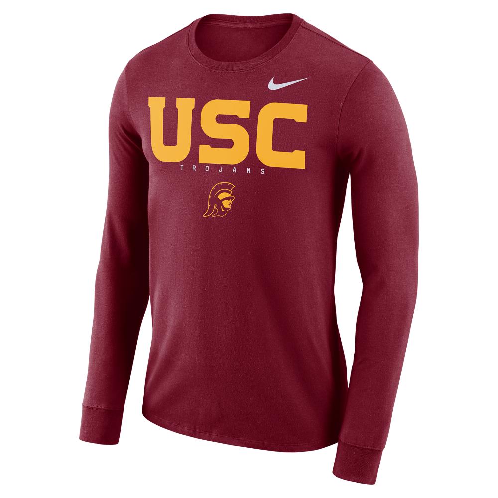 Lyst - Nike College Dri-fit Facility (usc) Men's Long Sleeve T-shirt in ...