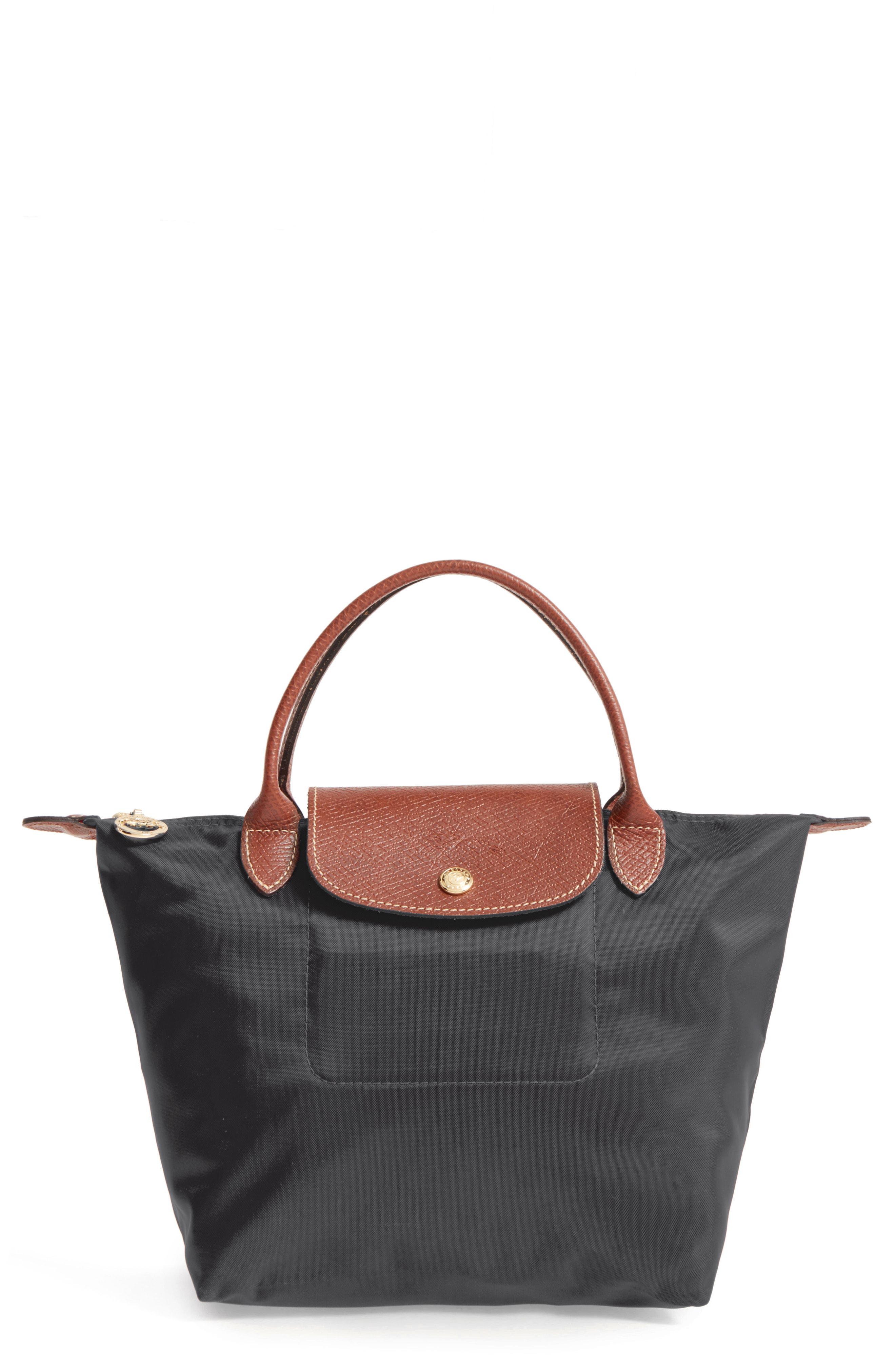 Lyst - Longchamp 'small Le Pliage' Top Handle Tote in Black