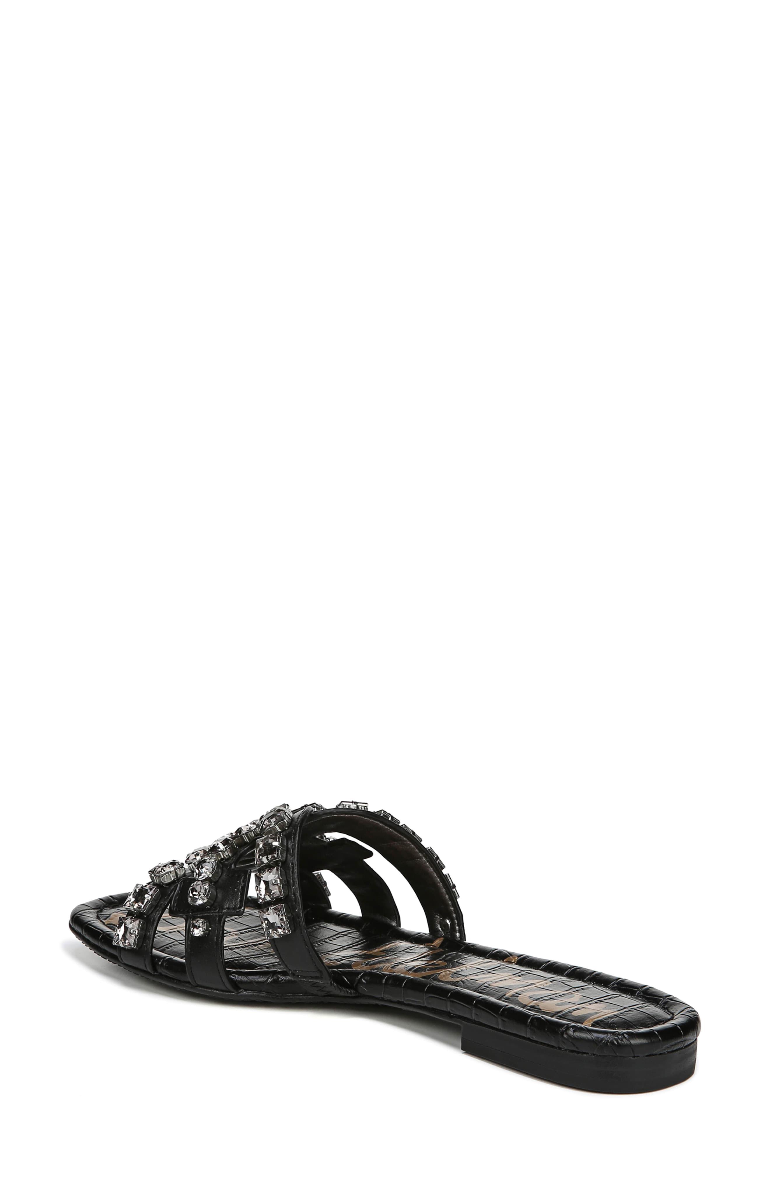 sam edelman bay leather flat slides
