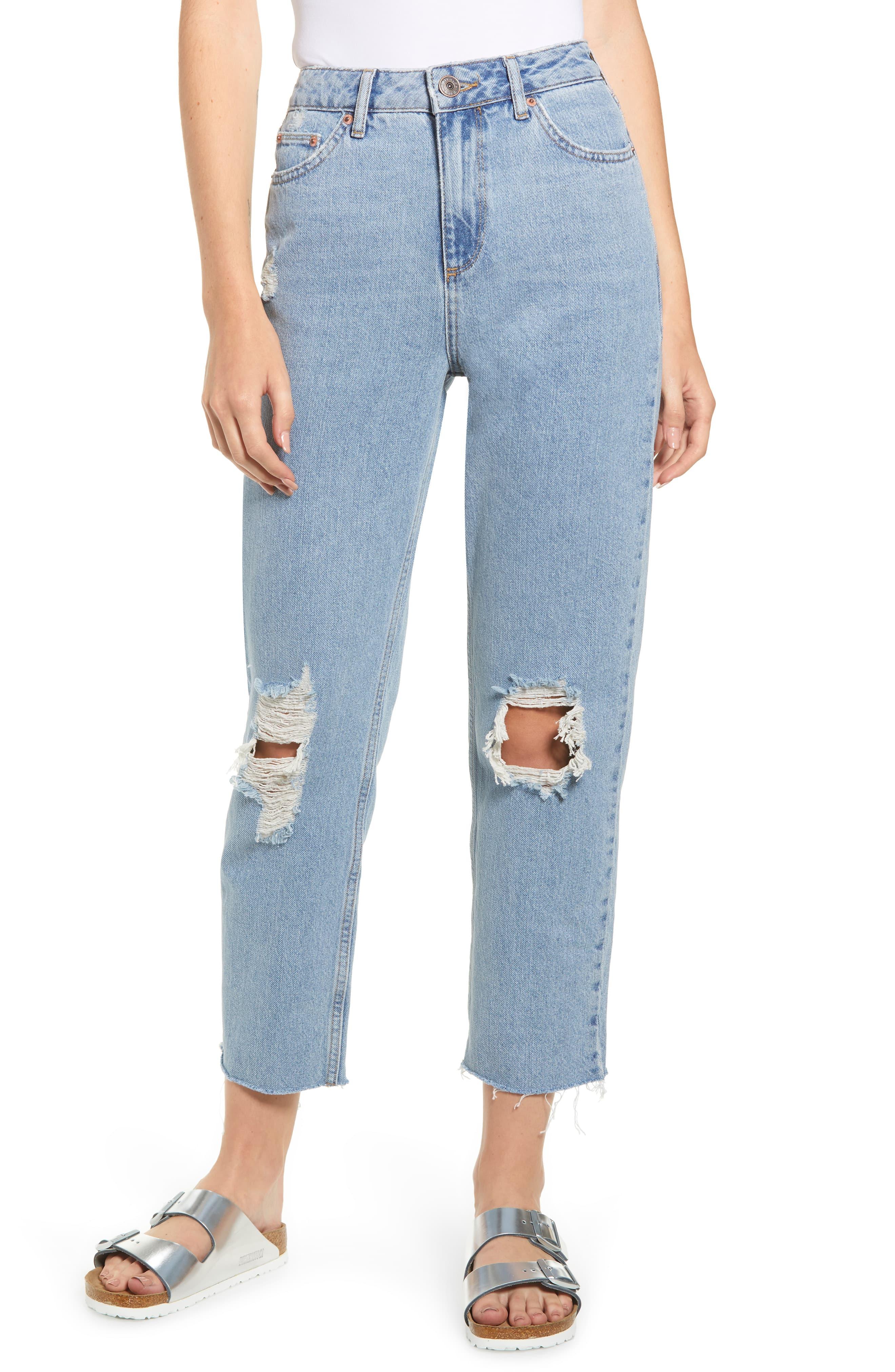BDG Urban Outfitters Pax Ripped High Waist Jeans in Blue - Lyst
