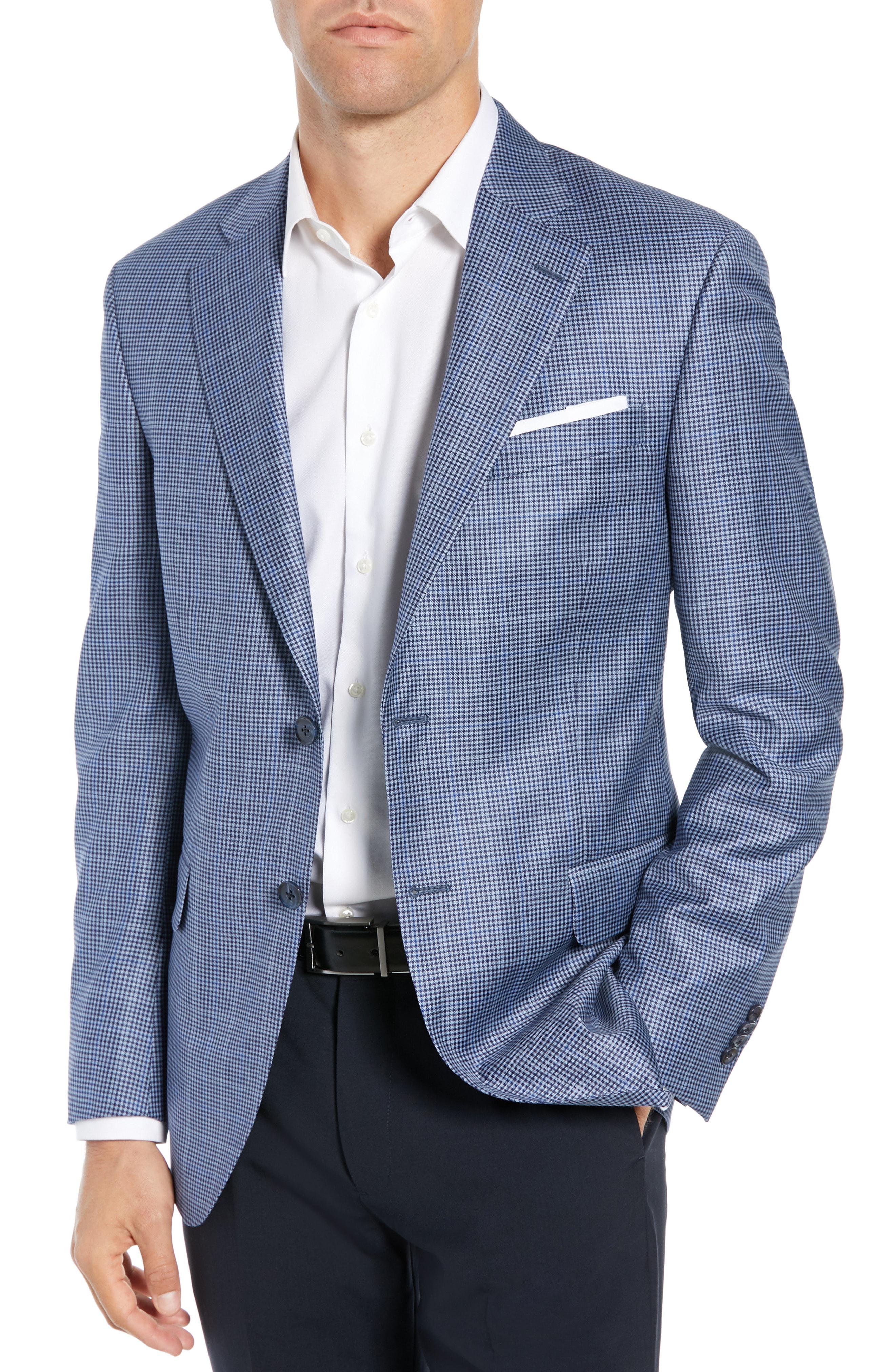Lyst Peter Millar Classic Fit Houndstooth Sport Coat in Blue for Men