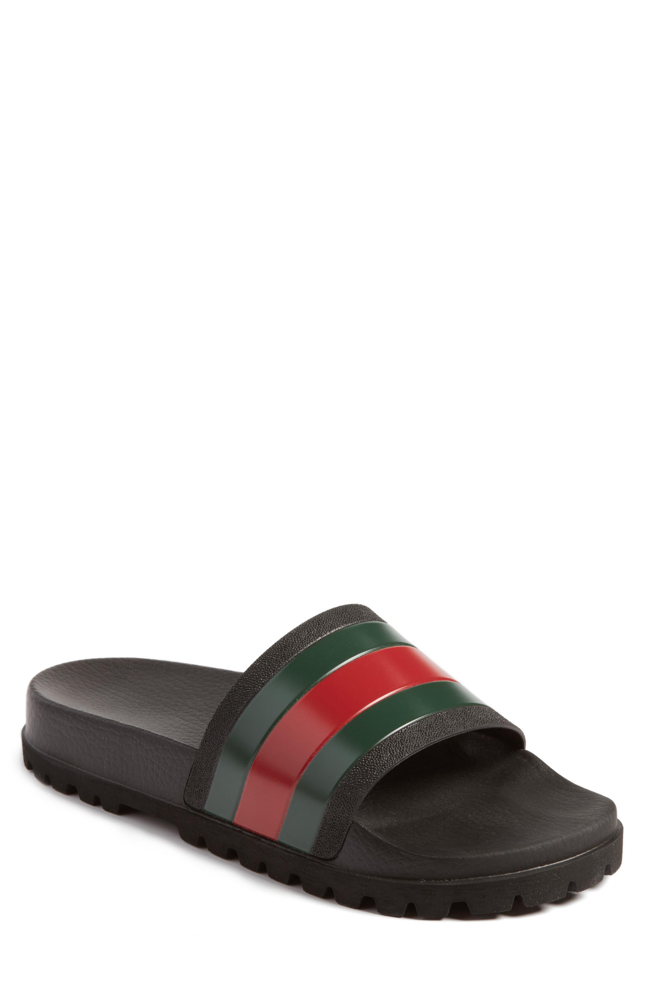 Gucci 'pursuit Treck' Slide Sandal in Black for Men - Save 24% - Lyst