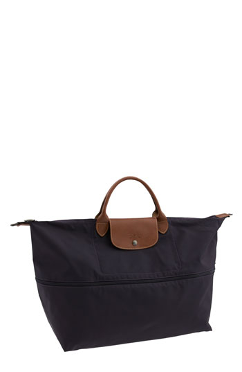 Longchamp &#39;le Pliage&#39; Expandable Travel Bag - Purple in Black | Lyst