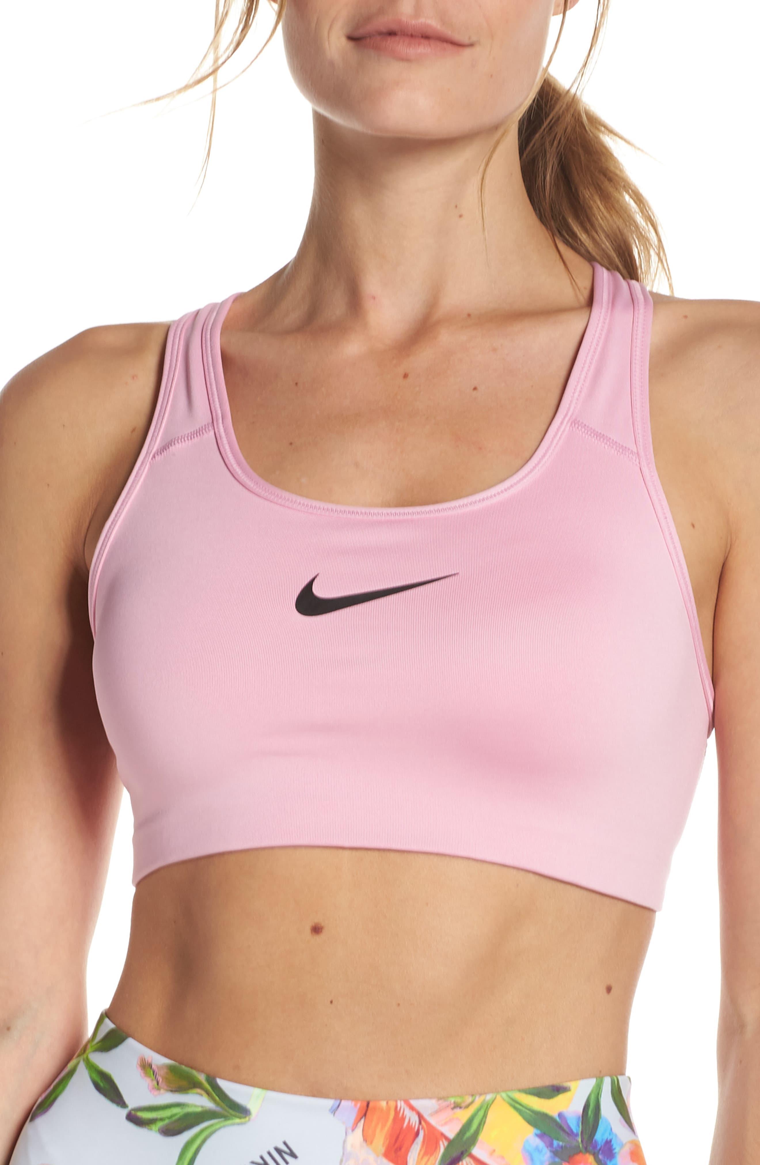 Lyst Nike Dry Swoosh Sports Bra In Pink Save 27 9345