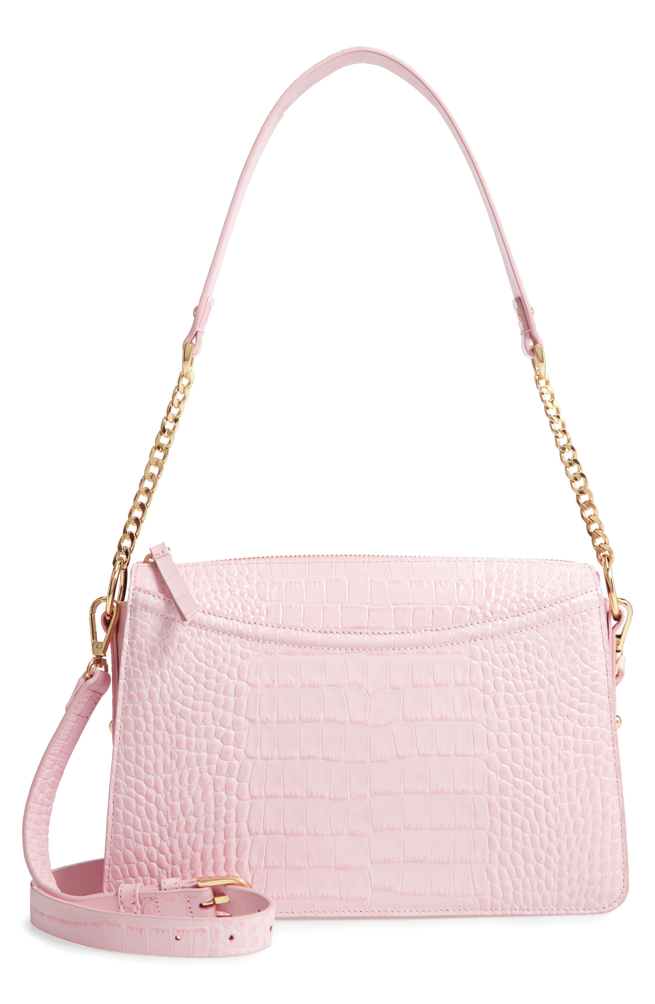 Nordstrom Lola Leather Crossbody Bag in Pink - Lyst