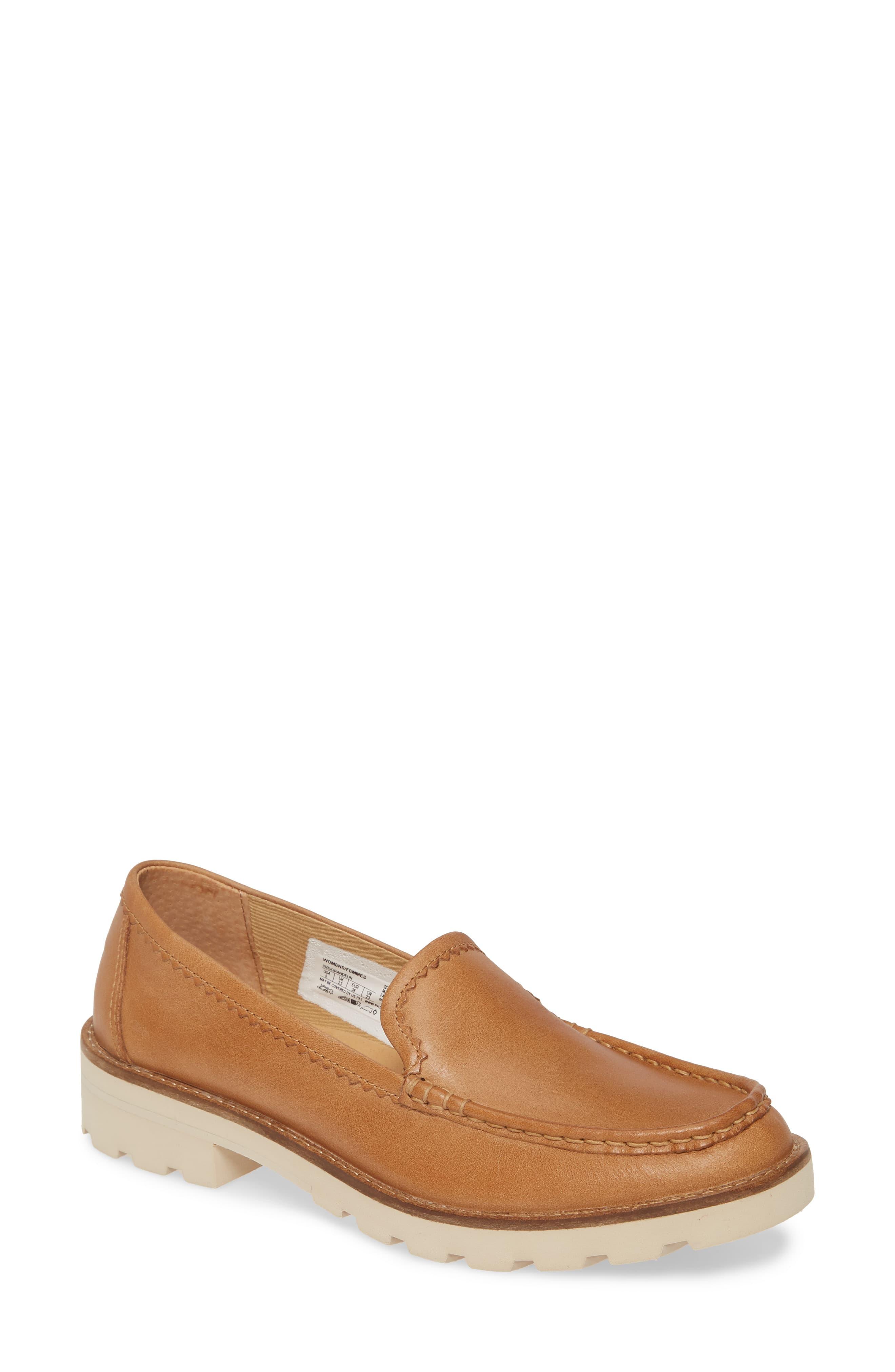 sperry lug sole leather moccasins