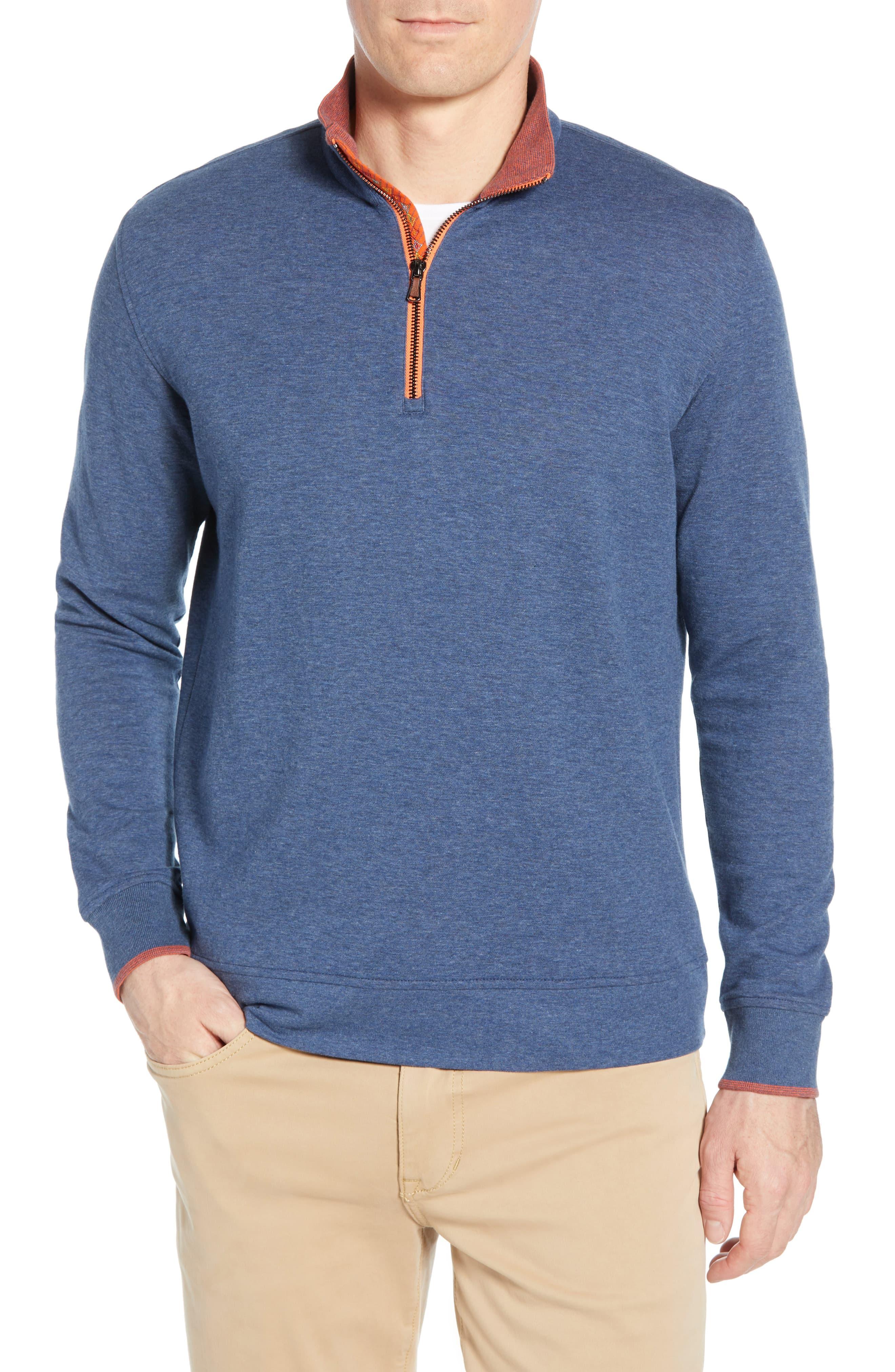 Download Robert Graham Garnet Classic Fit Quarter Zip Pullover in ...