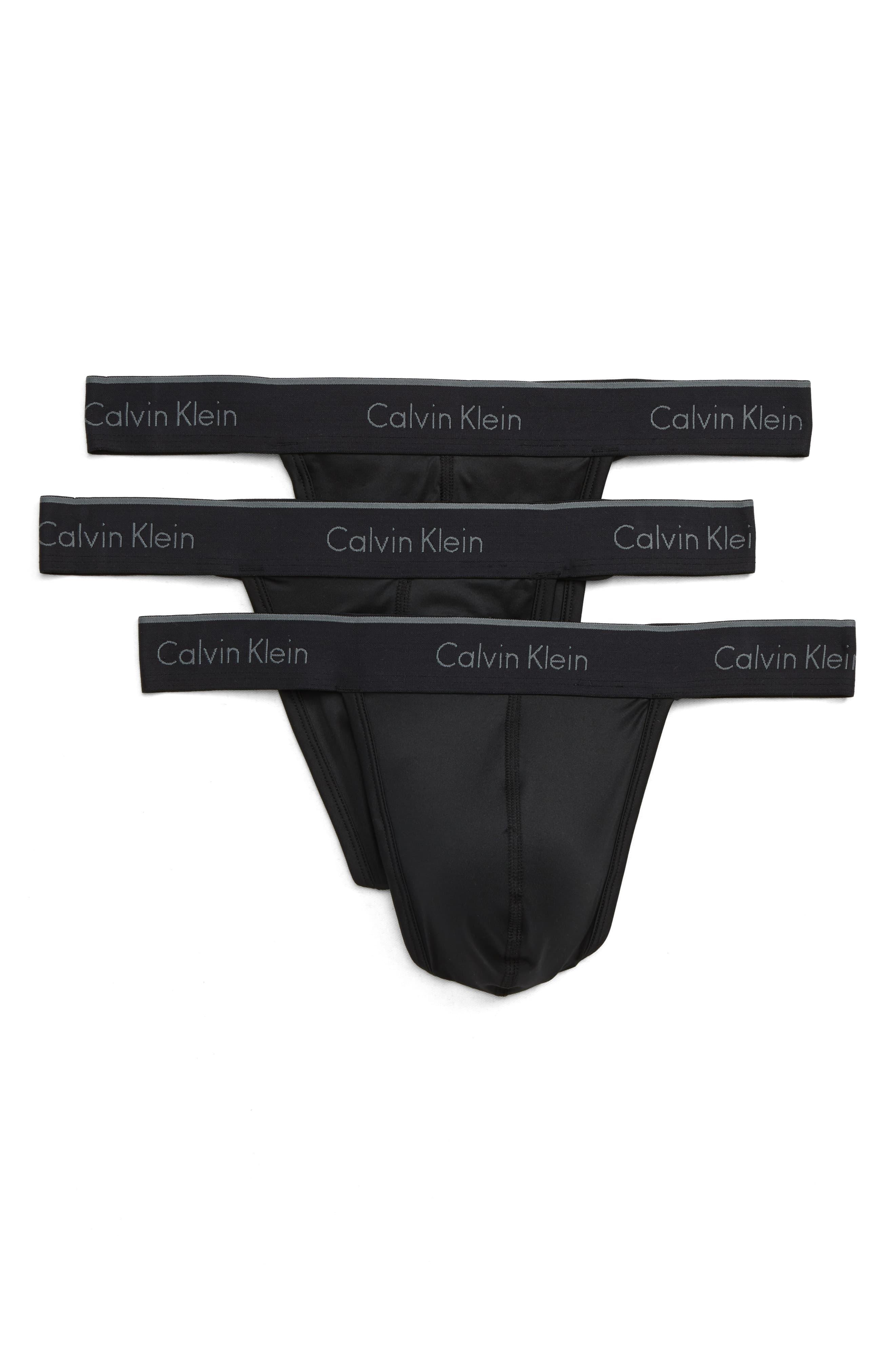 Calvin Klein Pack Thongs In Black For Men Lyst