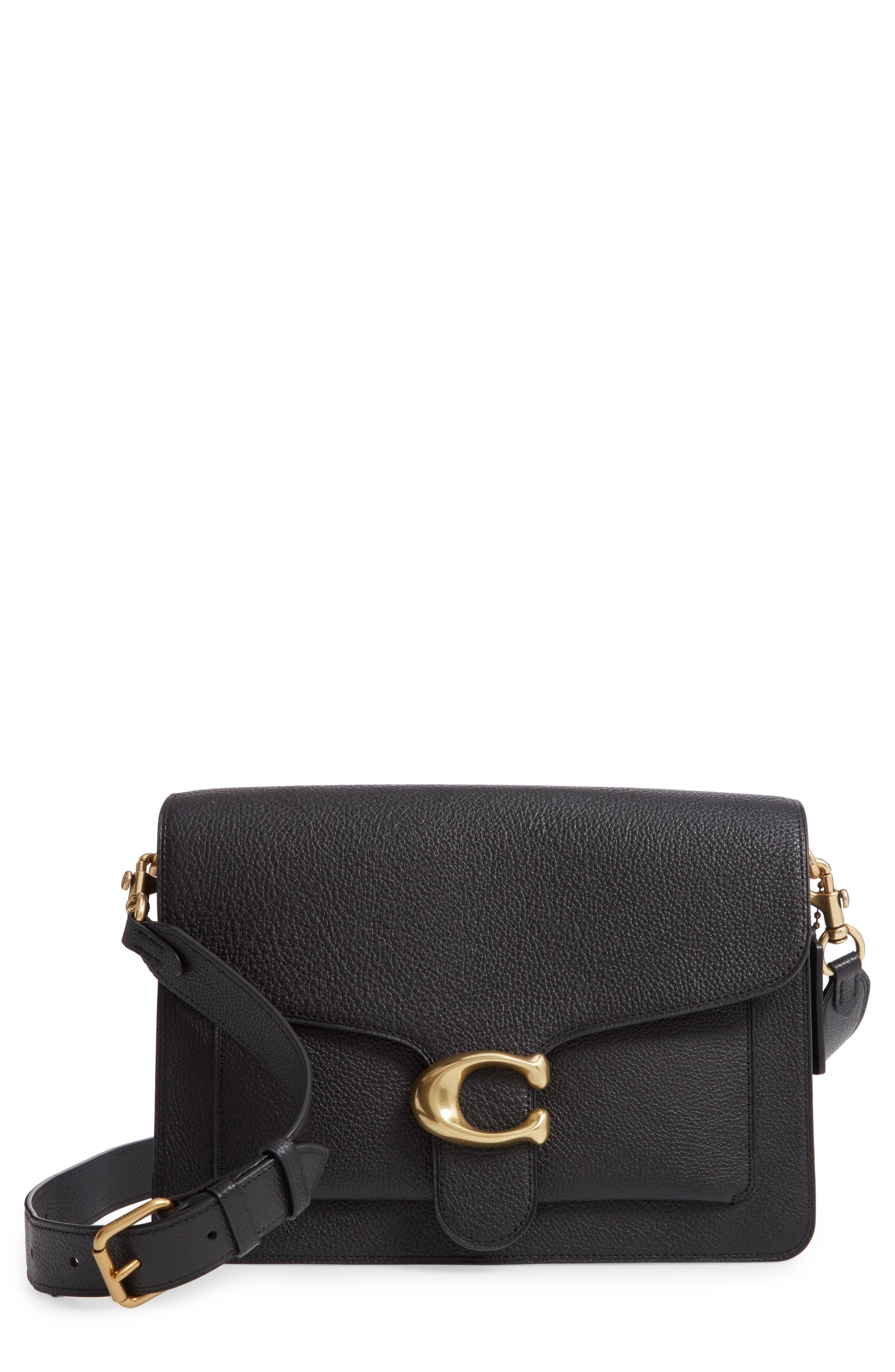 COACH Tabby Leather Shoulder Bag in Black - Lyst