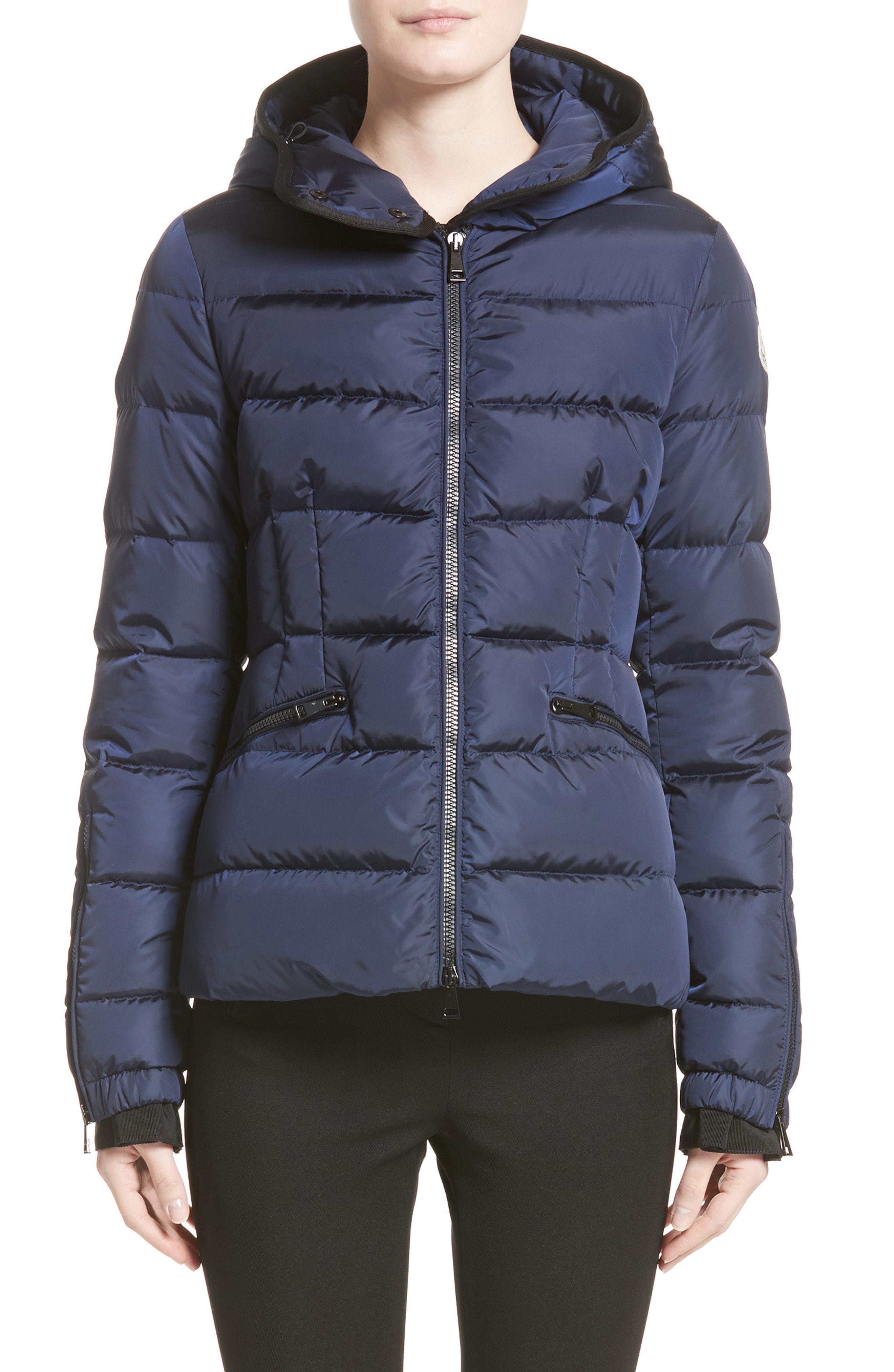 moncler puffer jacket blue
