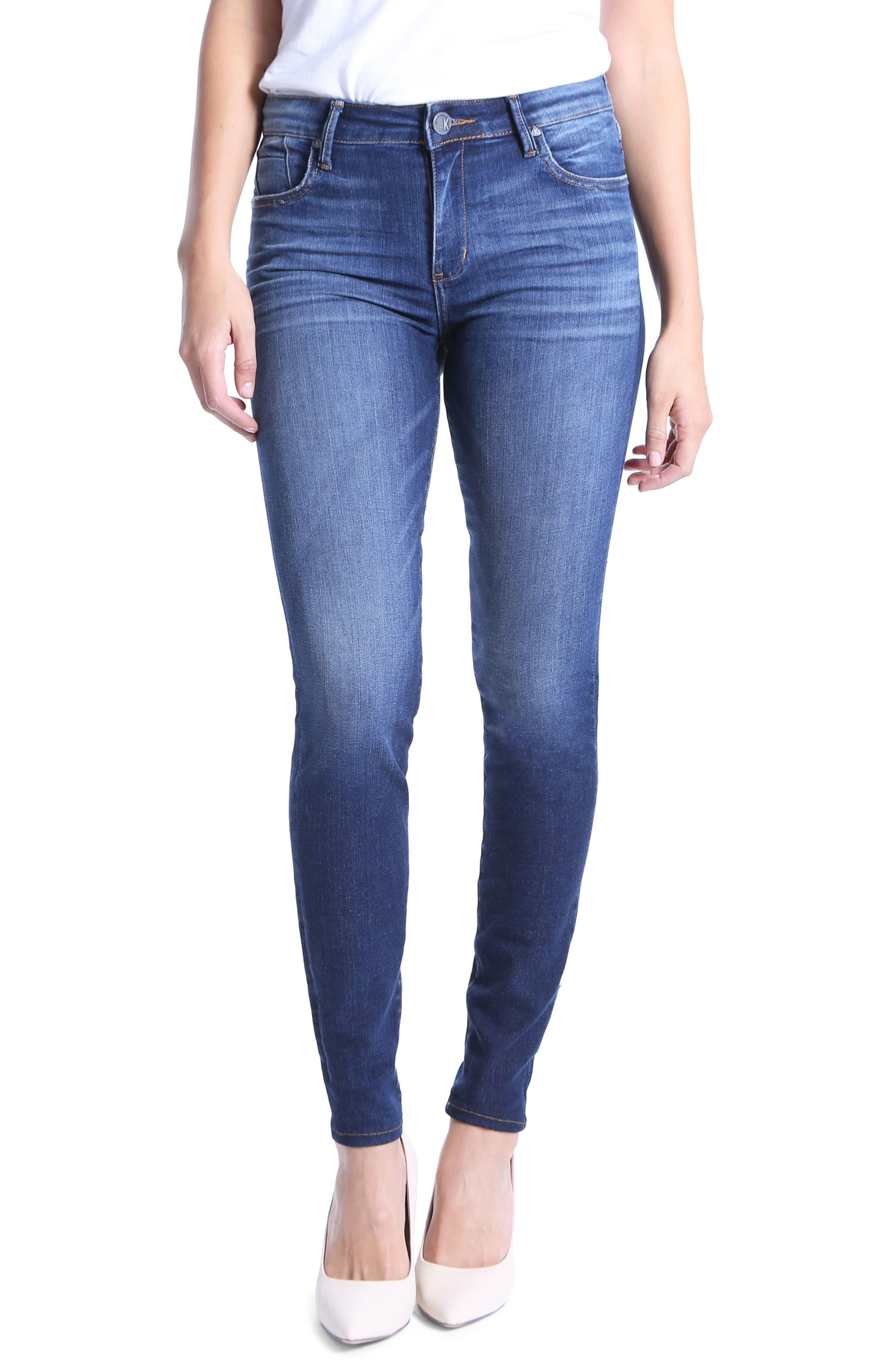 high waist skinny jeans