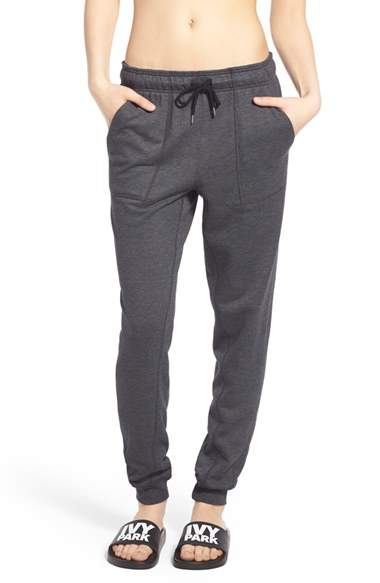 Lyst - Ivy Park Slim Leg Jogger Pants in Gray