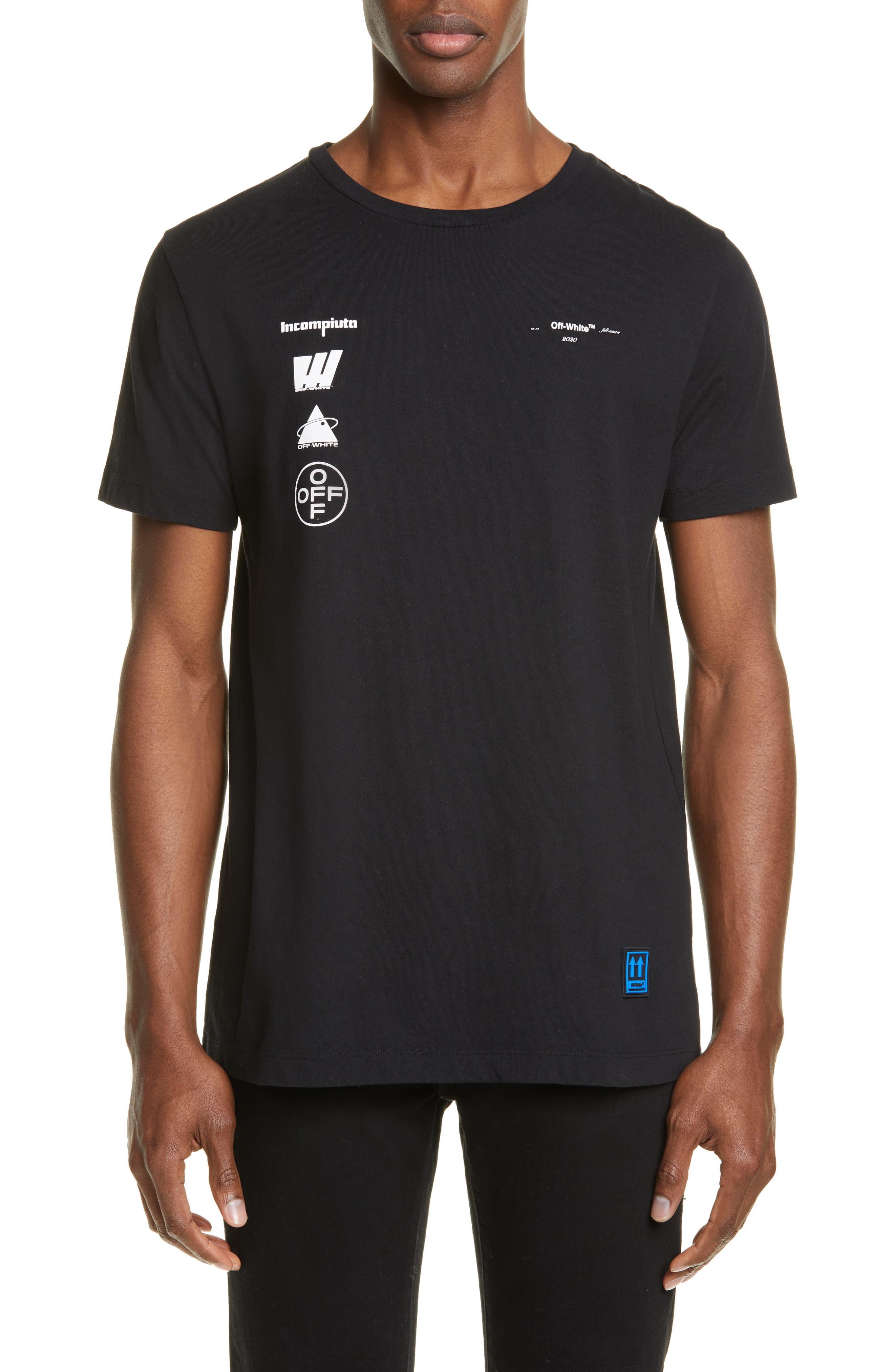 Off-White c/o Virgil Abloh Mariana Graphic T-shirt in Black for Men - Lyst