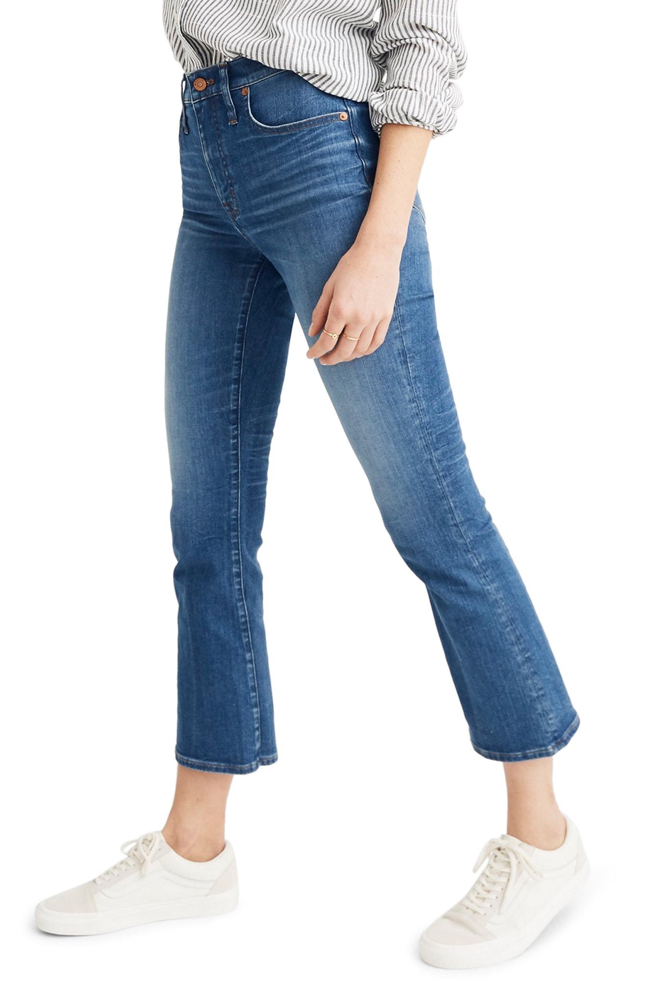 Lyst - Madewell Eco Edition Cali Demi Boot Jeans in Blue