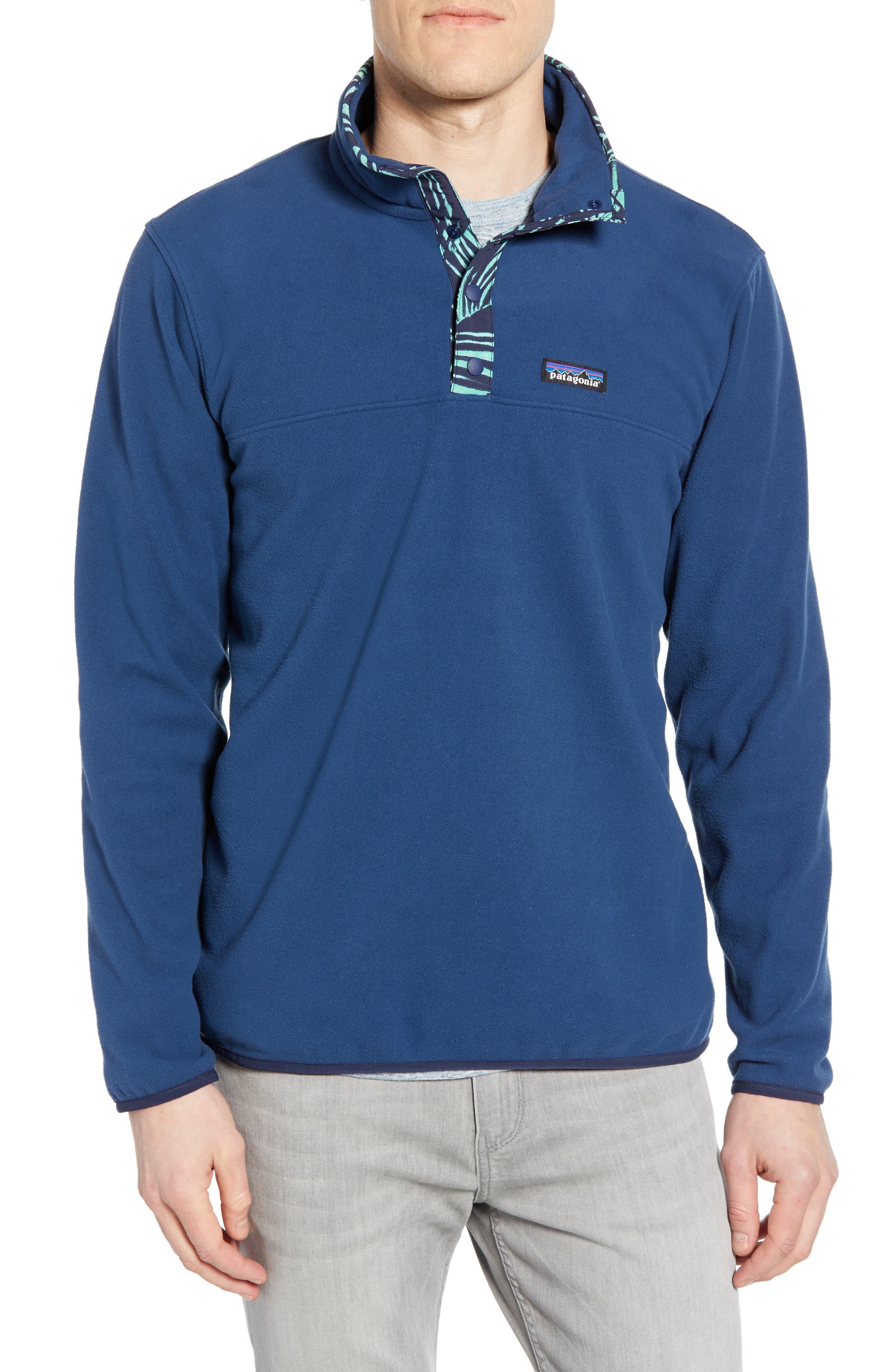 Patagonia Micro-d Snap-t Fleece Pullover in Blue for Men - Lyst