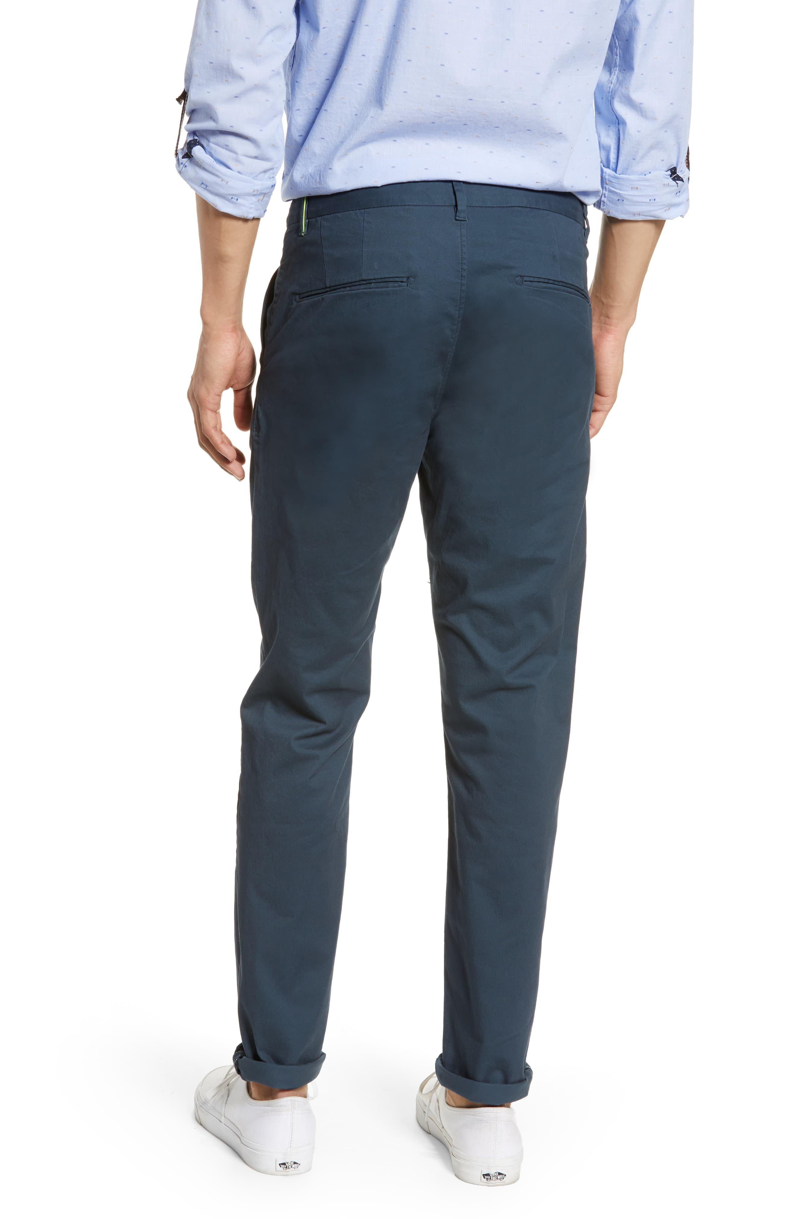 Scotch & Soda Mott Classic Fit Stretch Cotton Pants in Blue for Men - Lyst