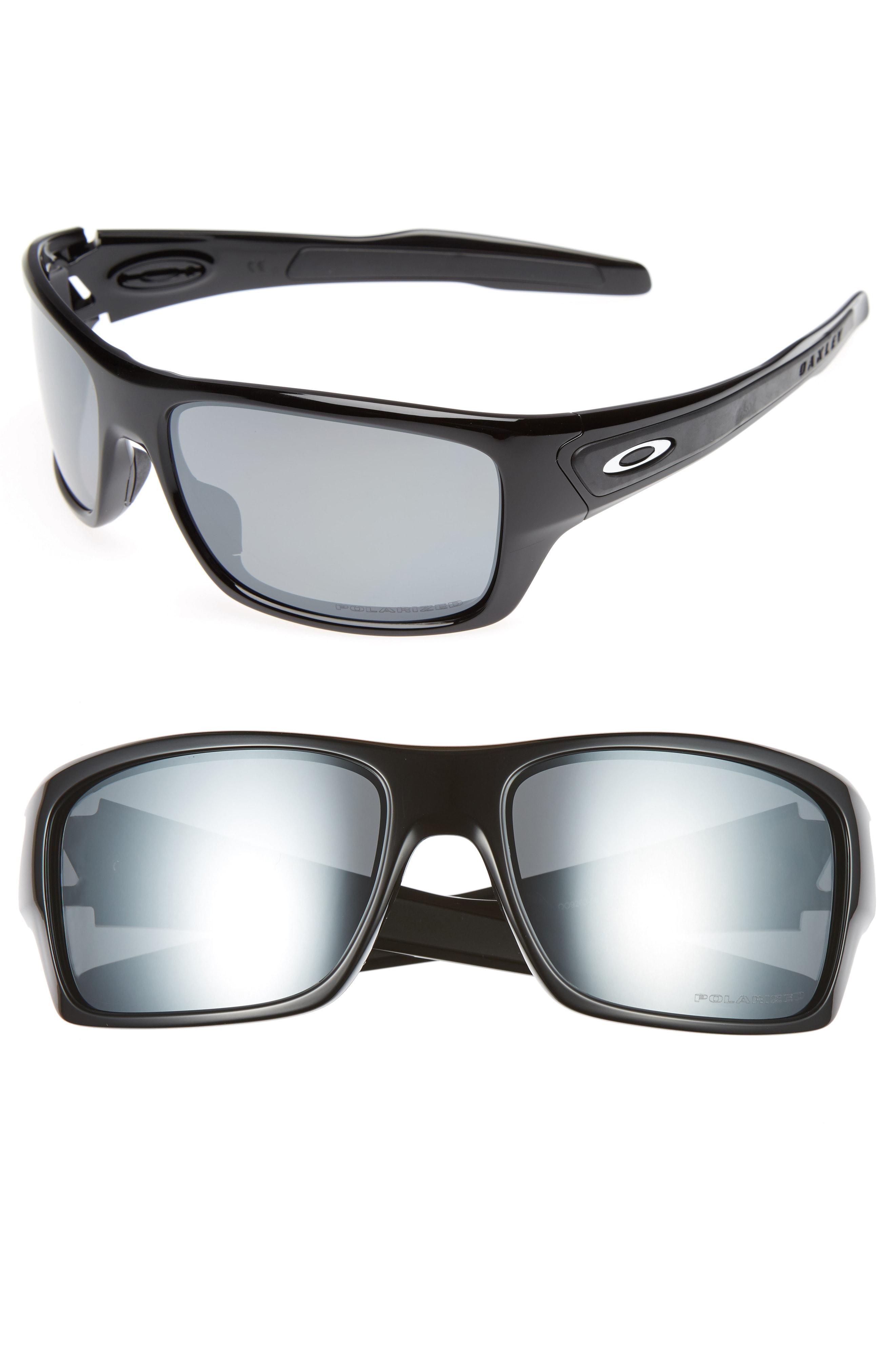 Lyst Oakley Turbine 65mm Polarized Sunglasses In Black For Men