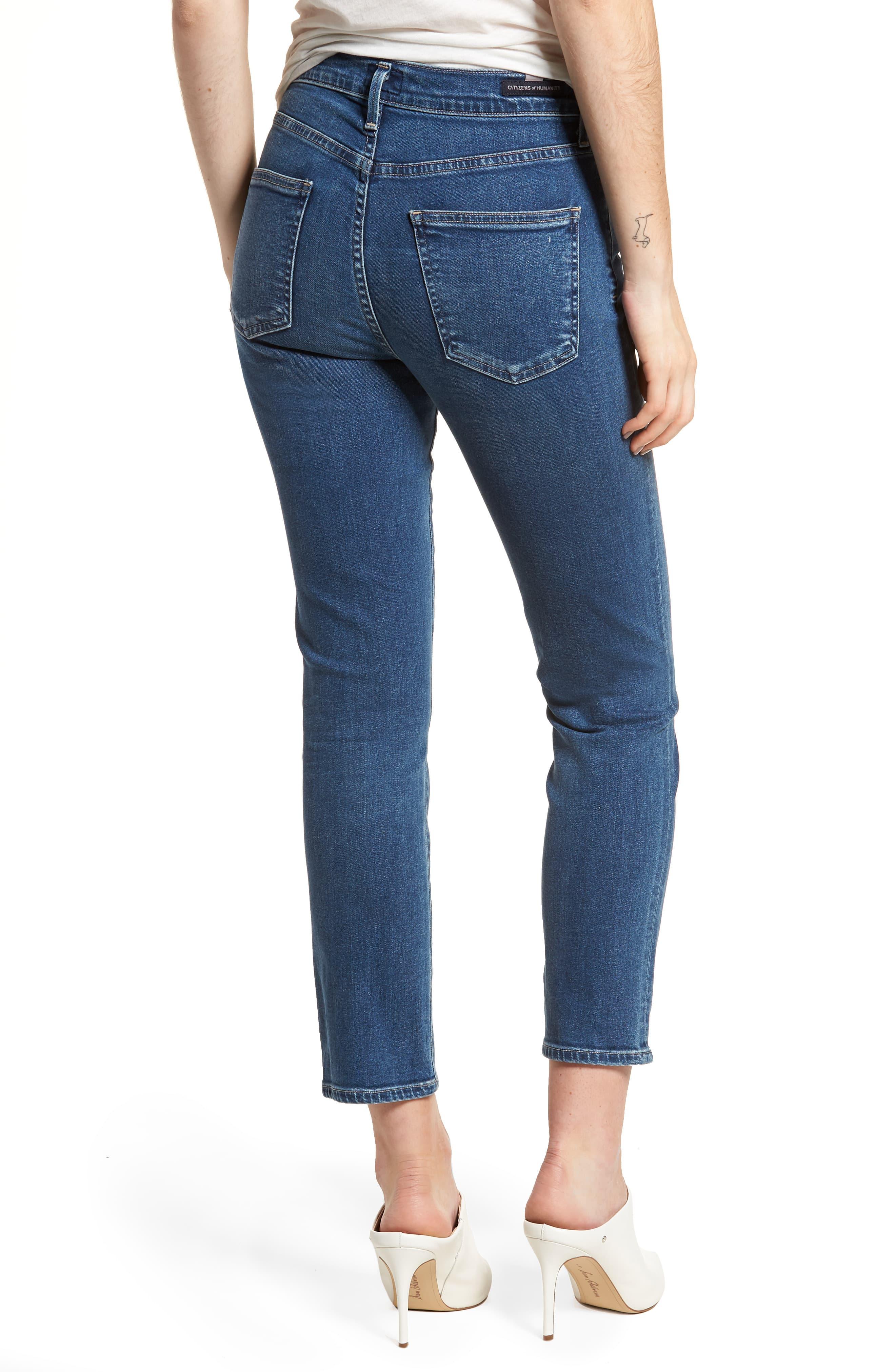 Citizens of Humanity Denim Cara Ankle Cigarette Jeans in Blue - Lyst