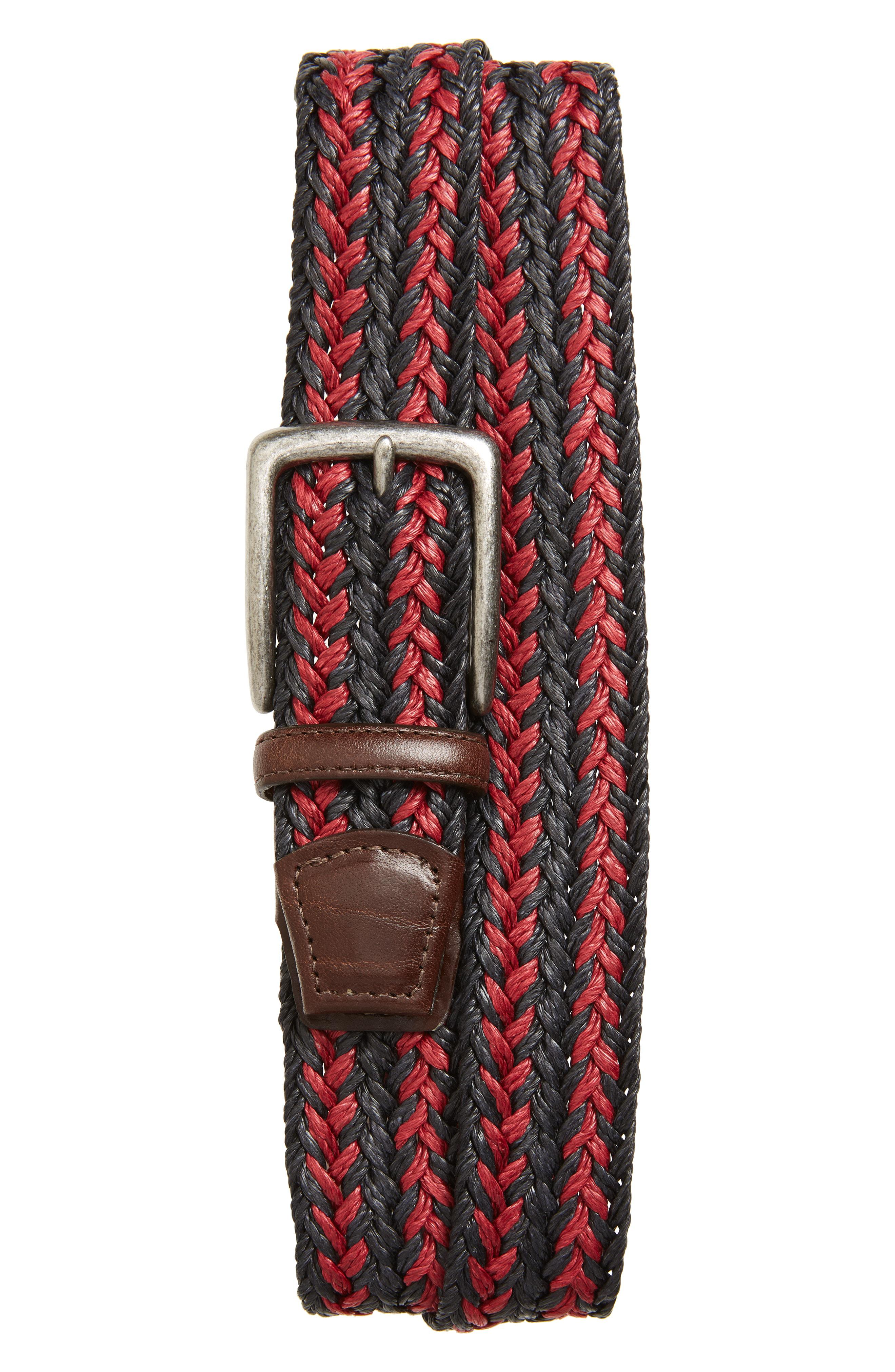 Torino Belts : Torino Belts Woven Canvas Belt | Nordstrom - Brown belts