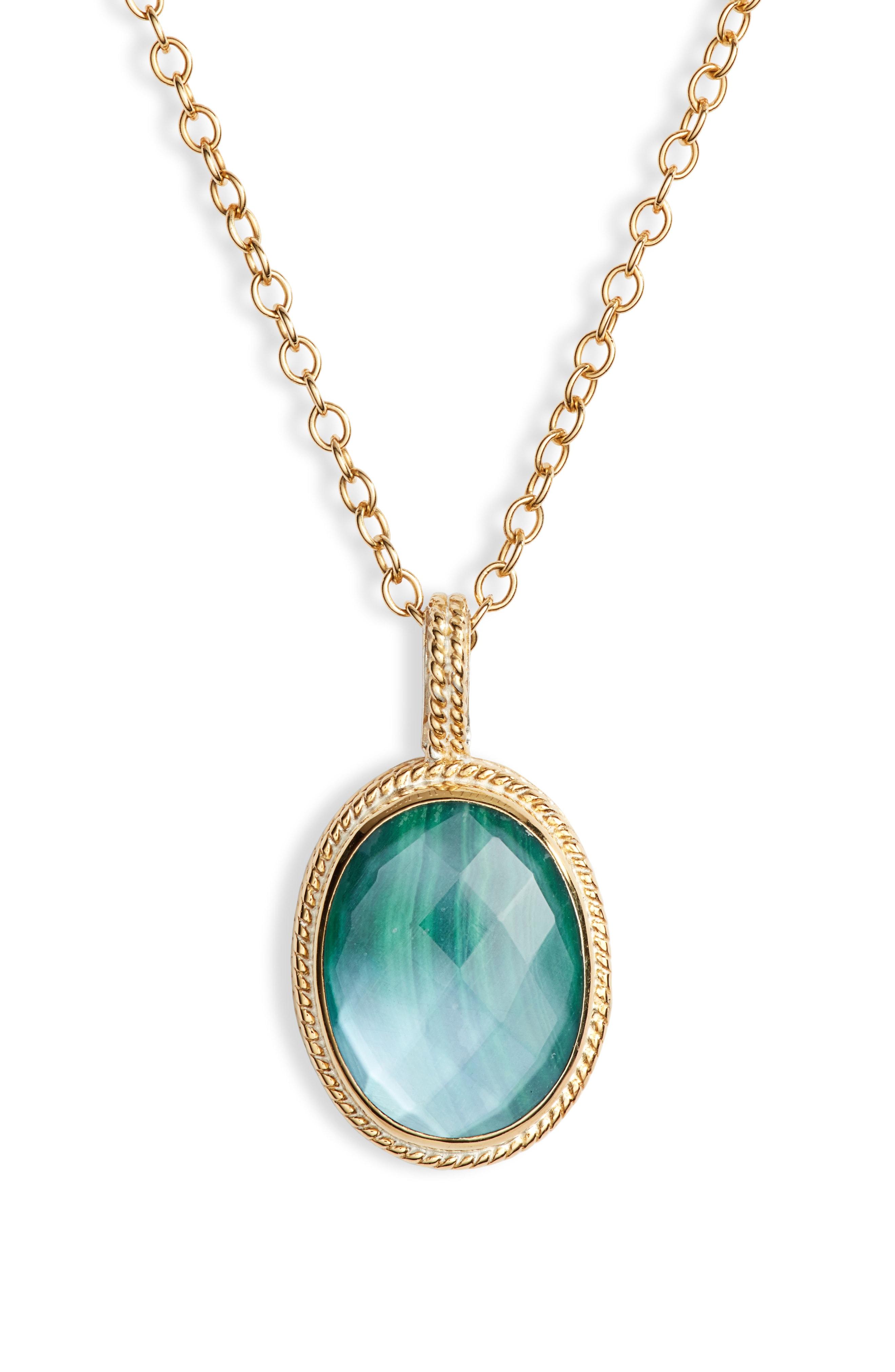 Lyst - Anna Beck Semiprecious Stone Pendant Necklace in Metallic